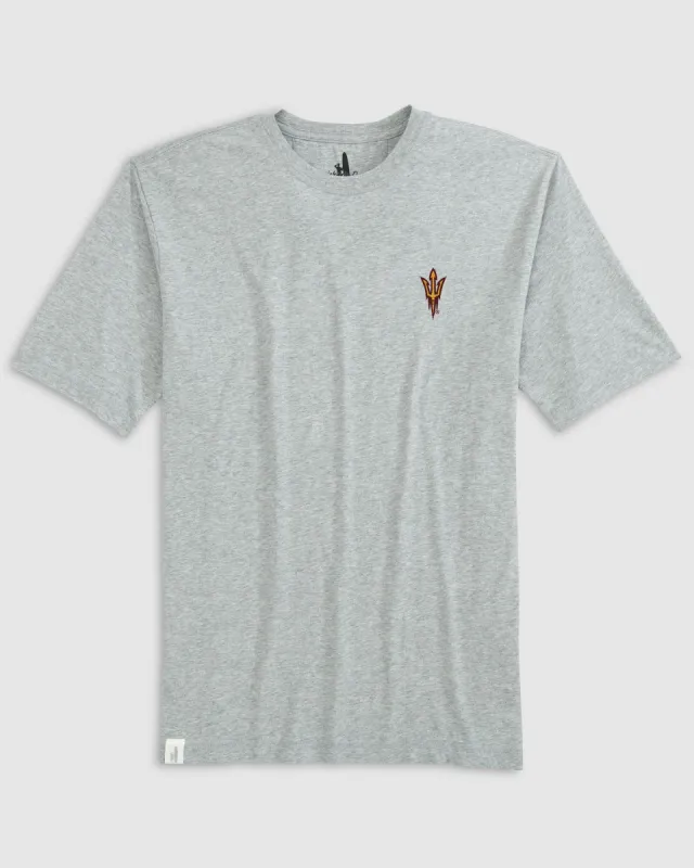 Arizona State Heathered Spencer Cotton T-Shirt sold by Johnnie-O