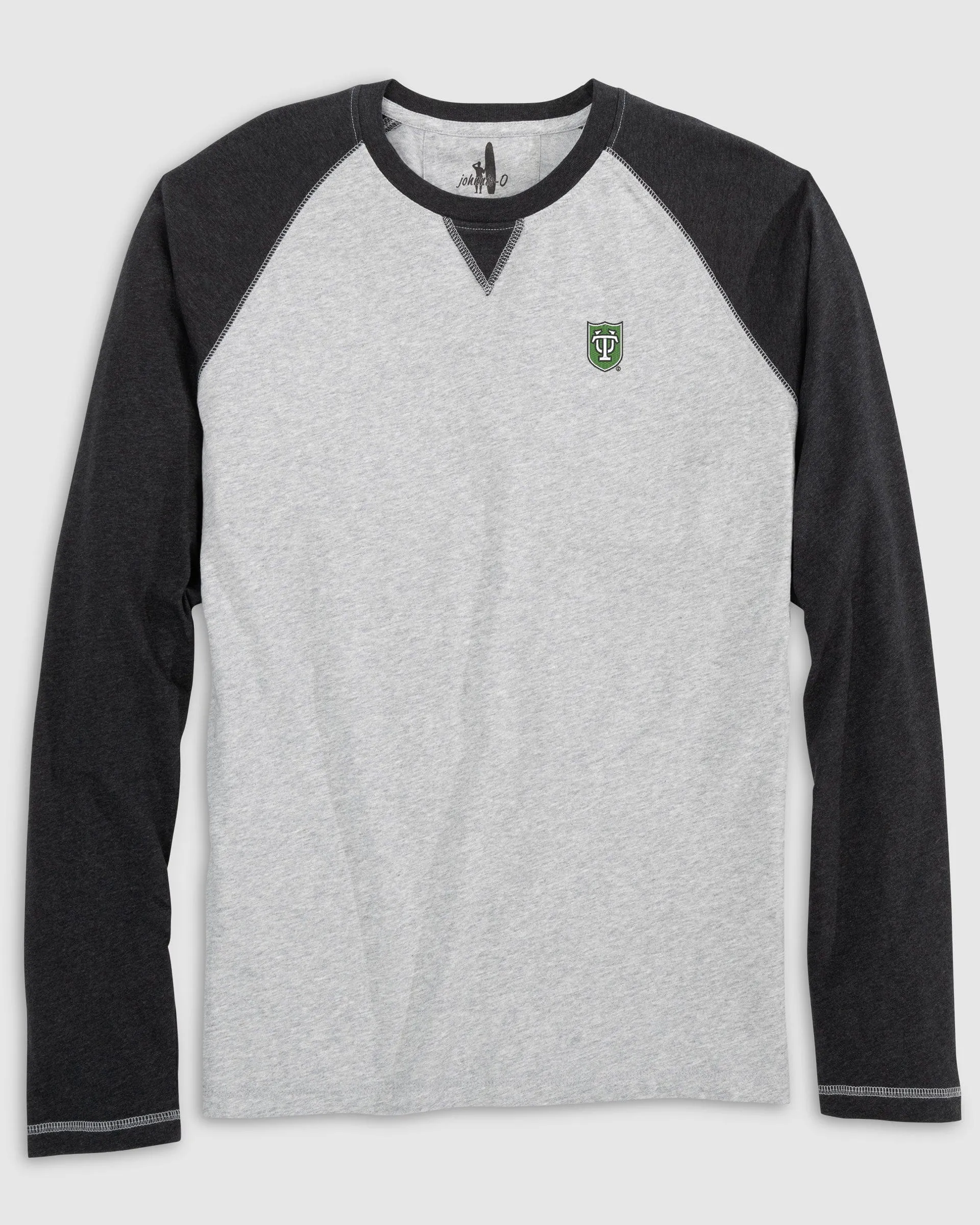 Tulane Alsen Long Sleeve Baseball Tee sold by Johnnie-O