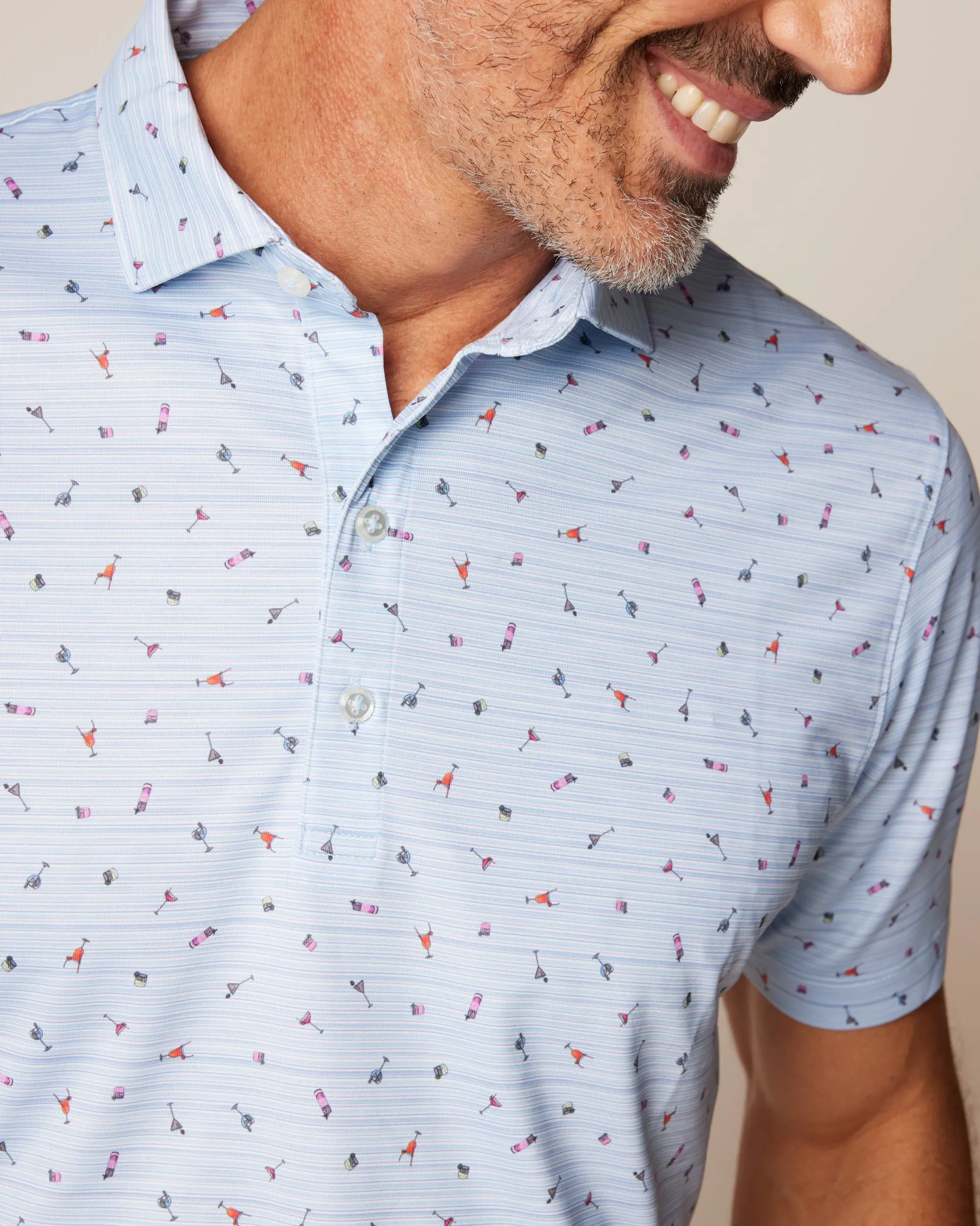 Waldorf Printed Jersey Performance Polo sold by Johnnie-O product image thumbnail 2