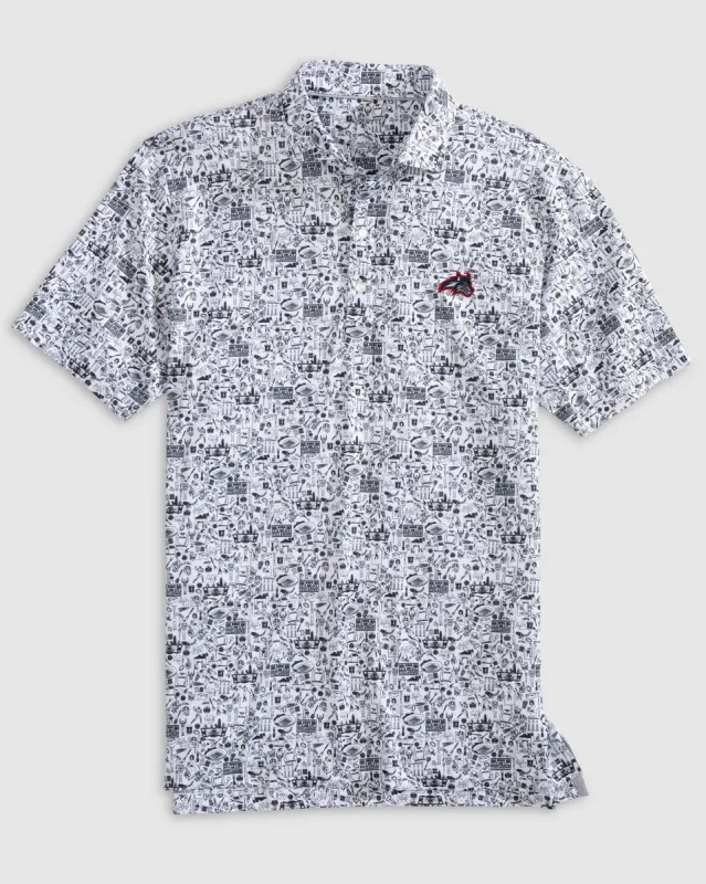 Stony Brook Tailgater Printed Jersey Performance Polo sold by Johnnie-O