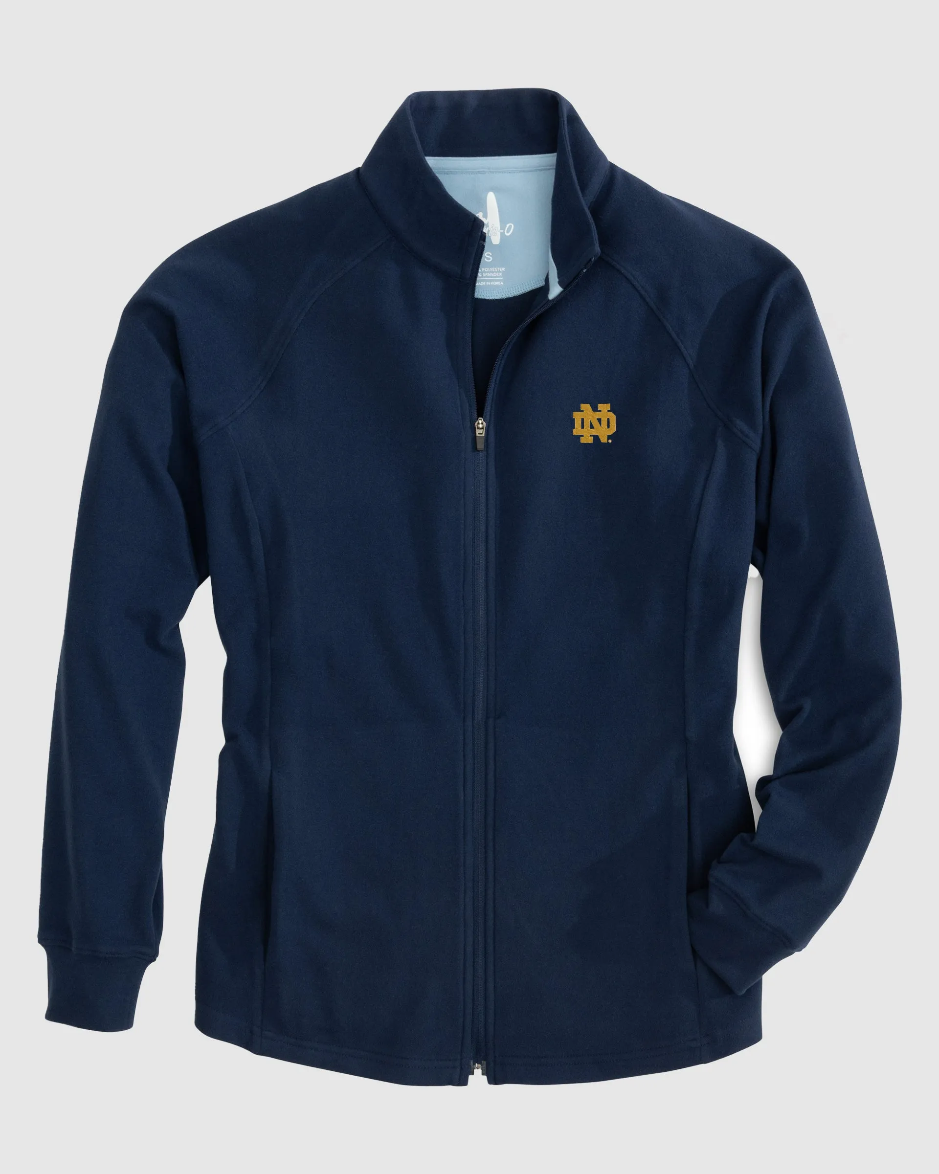Women's Notre Dame Blakey Full Zip Fleece Jacket sold by Johnnie-O product image thumbnail 3