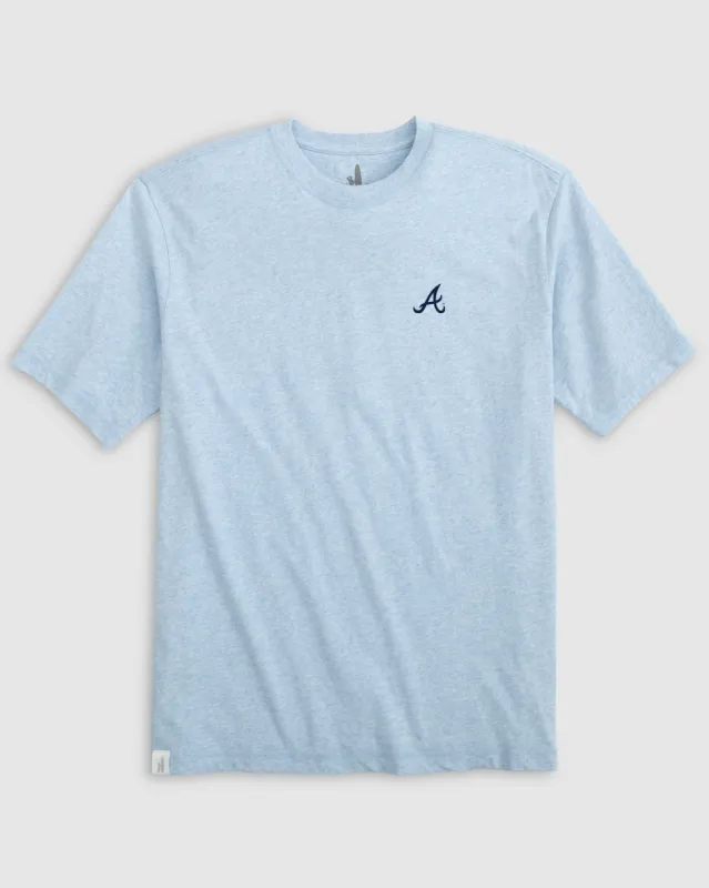 Atlanta Braves Heathered Spencer Cotton T-Shirt sold by Johnnie-O