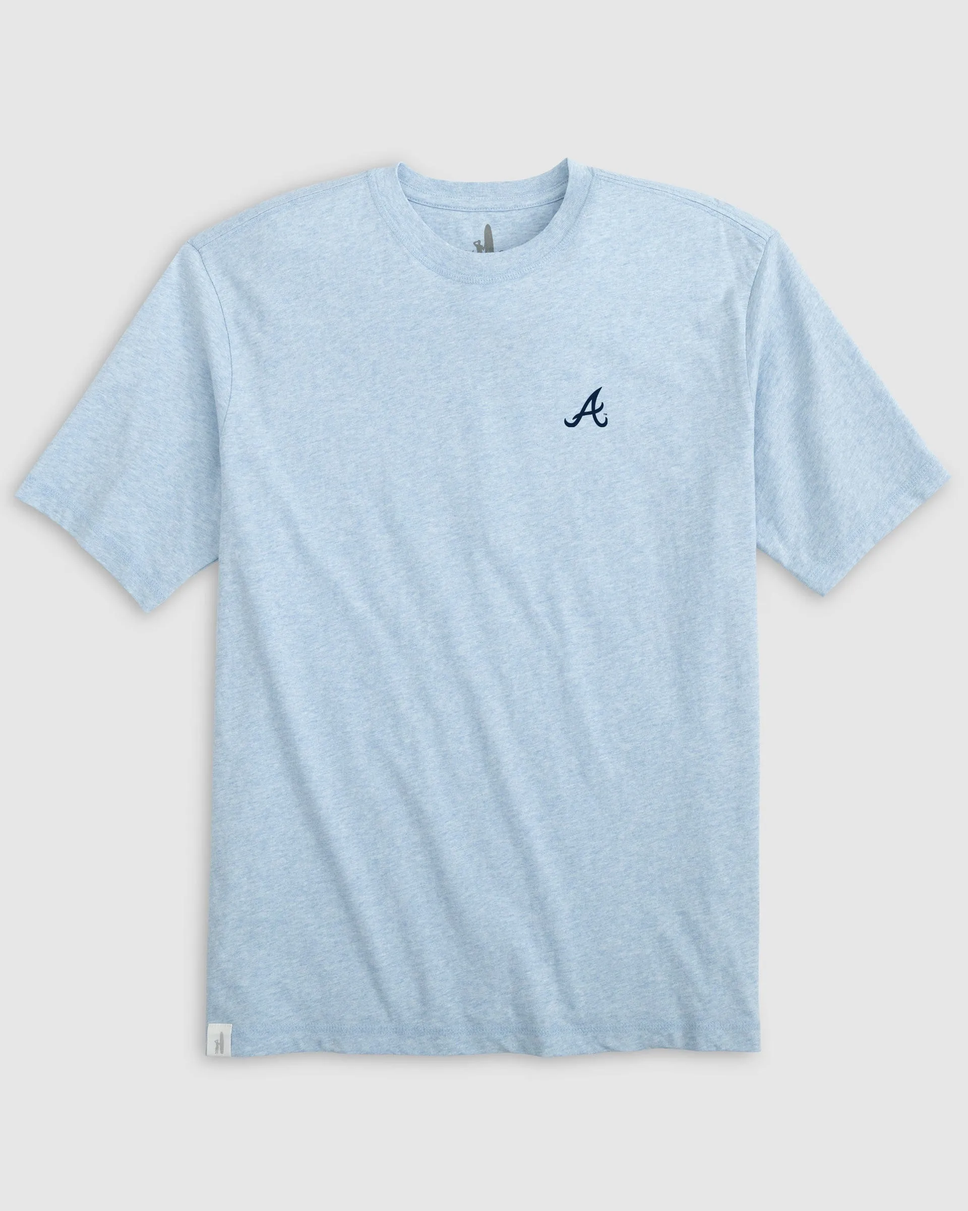 Atlanta Braves Heathered Spencer Cotton T-Shirt sold by Johnnie-O