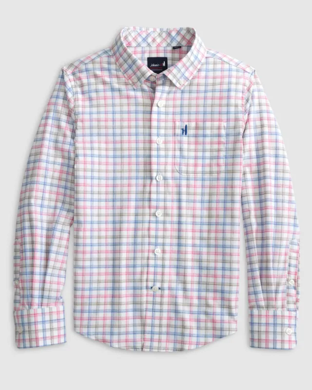 Performance Jr. Button Up Shirt - Hauser sold by Johnnie-O