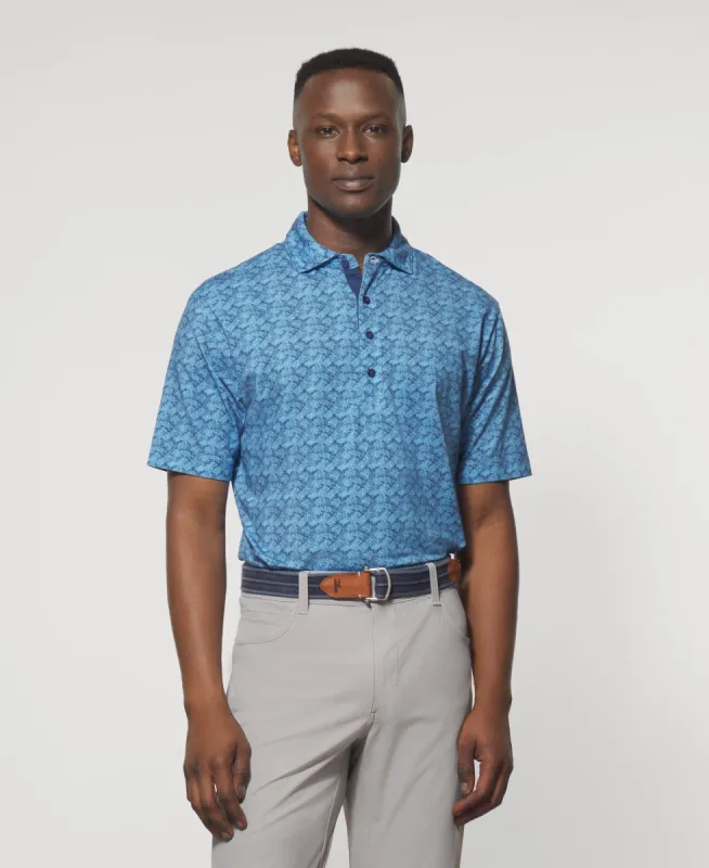 Sanford Printed Linxter Cotton Performance Polo made by Johnnie-O