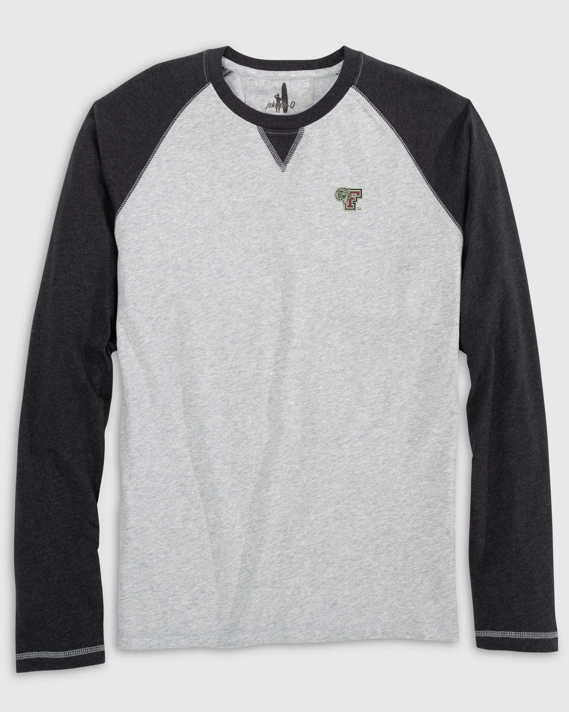 Fordham Alsen Long Sleeve Baseball Tee sold by Johnnie-O