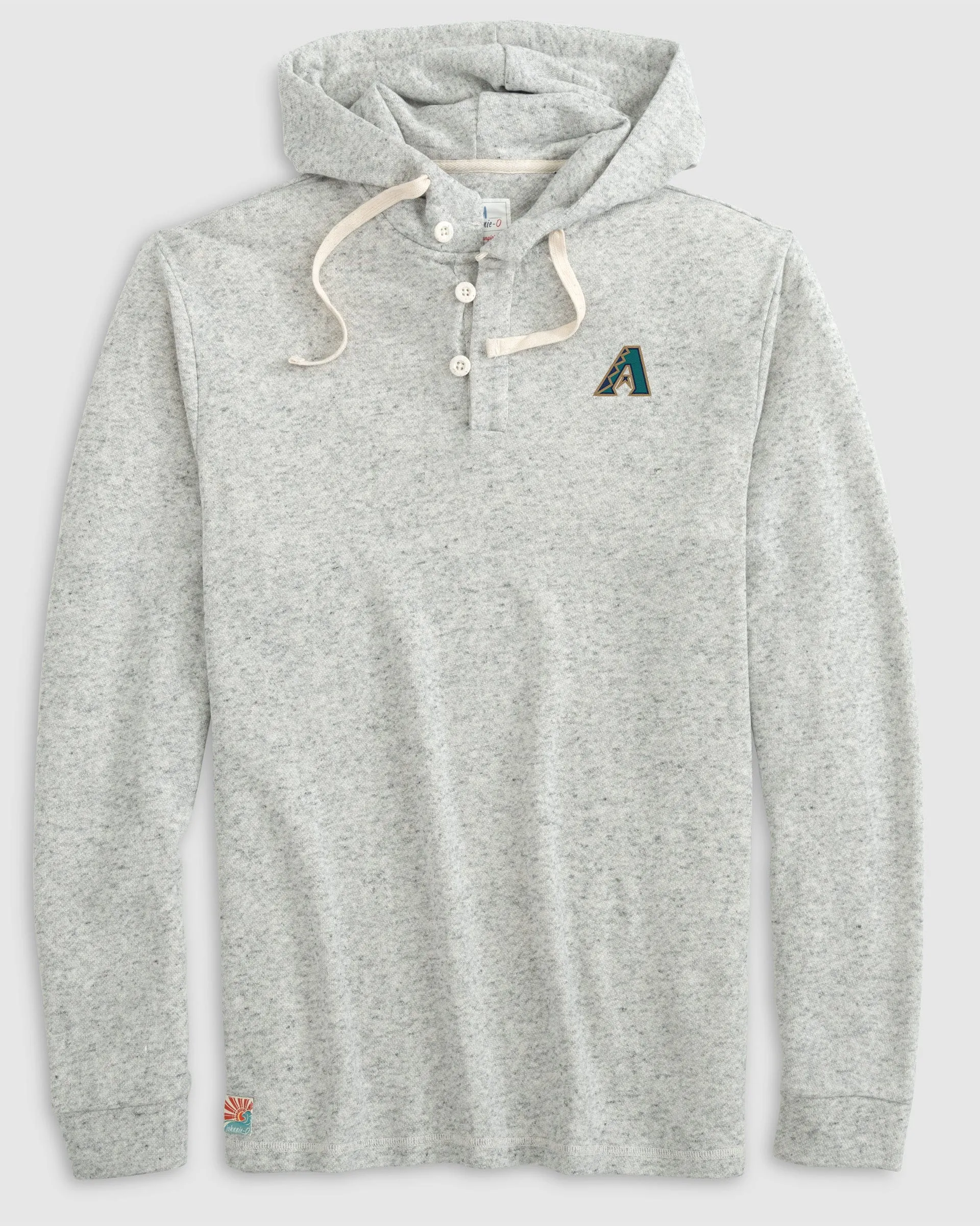 Arizona Diamondbacks Kampton Henley Hoodie Pullover - Cooperstown Logo sold by Johnnie-O