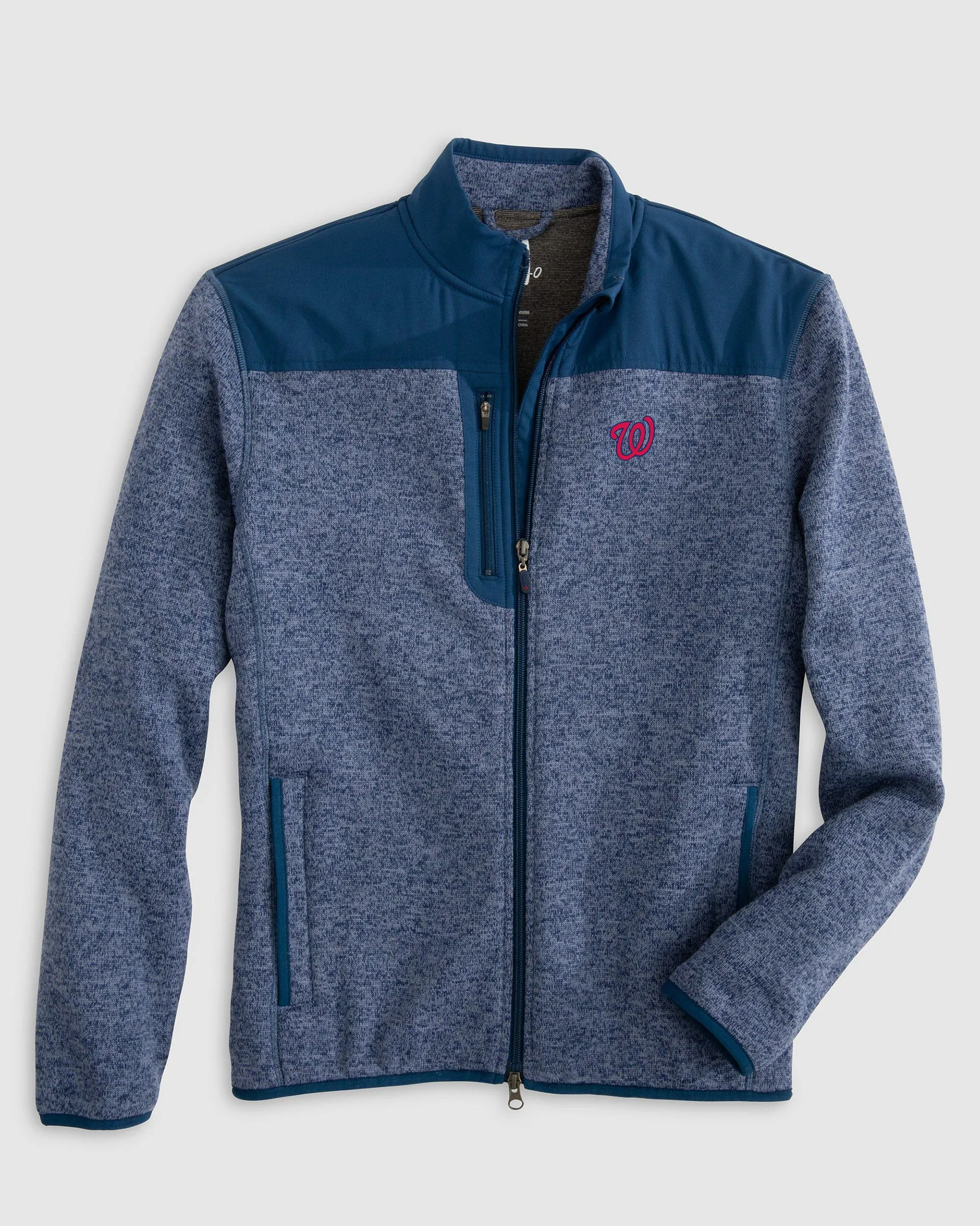 Washington Nationals Arlo Full Zip Fleece Jacket sold by Johnnie-O