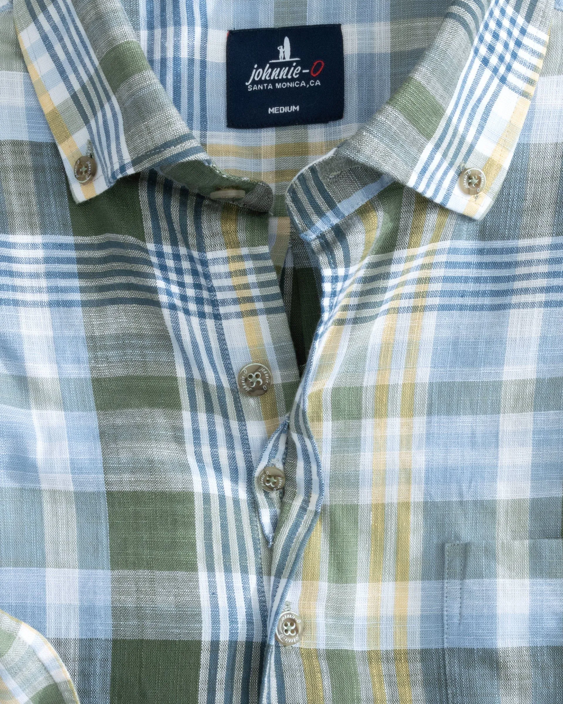 Cedric Tucked Button Up Shirt sold by Johnnie-O product image thumbnail 5
