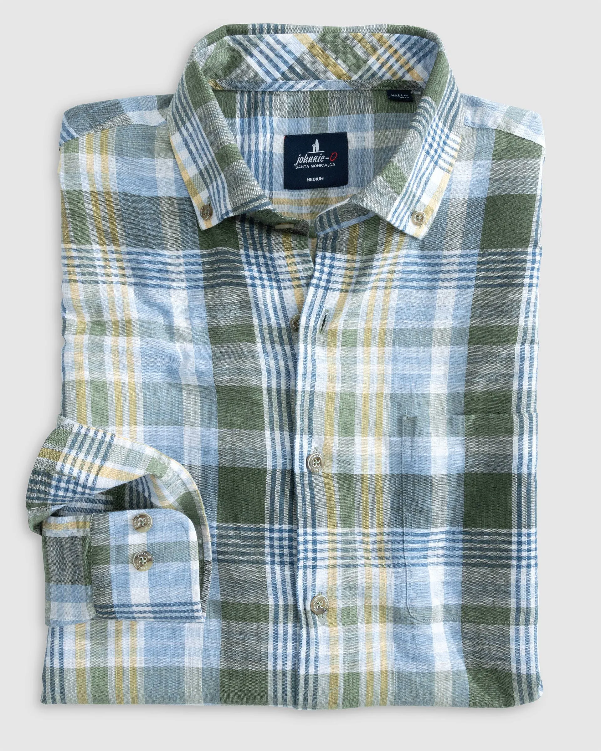 Cedric Tucked Button Up Shirt sold by Johnnie-O product image thumbnail 4