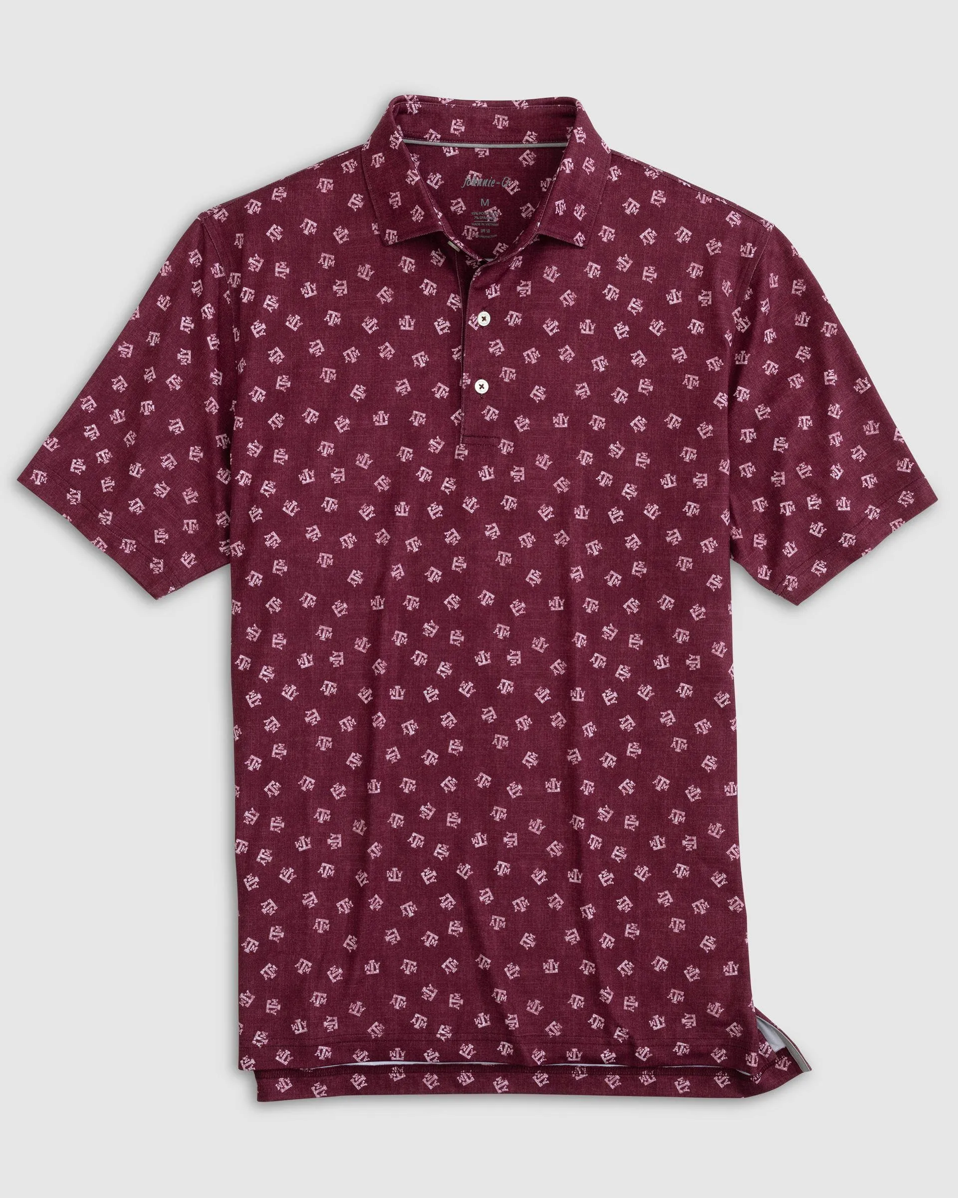 Texas A&M Stadium Exeter Printed Jersey Performance Polo sold by Johnnie-O