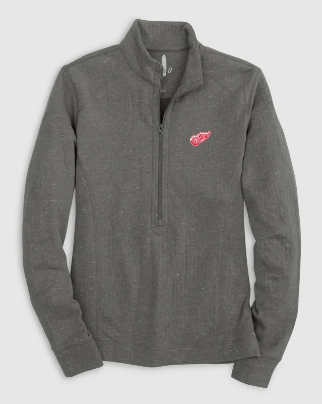 Women's Detroit Red Wings Kennedy 1/4 Zip Pullover sold by Johnnie-O