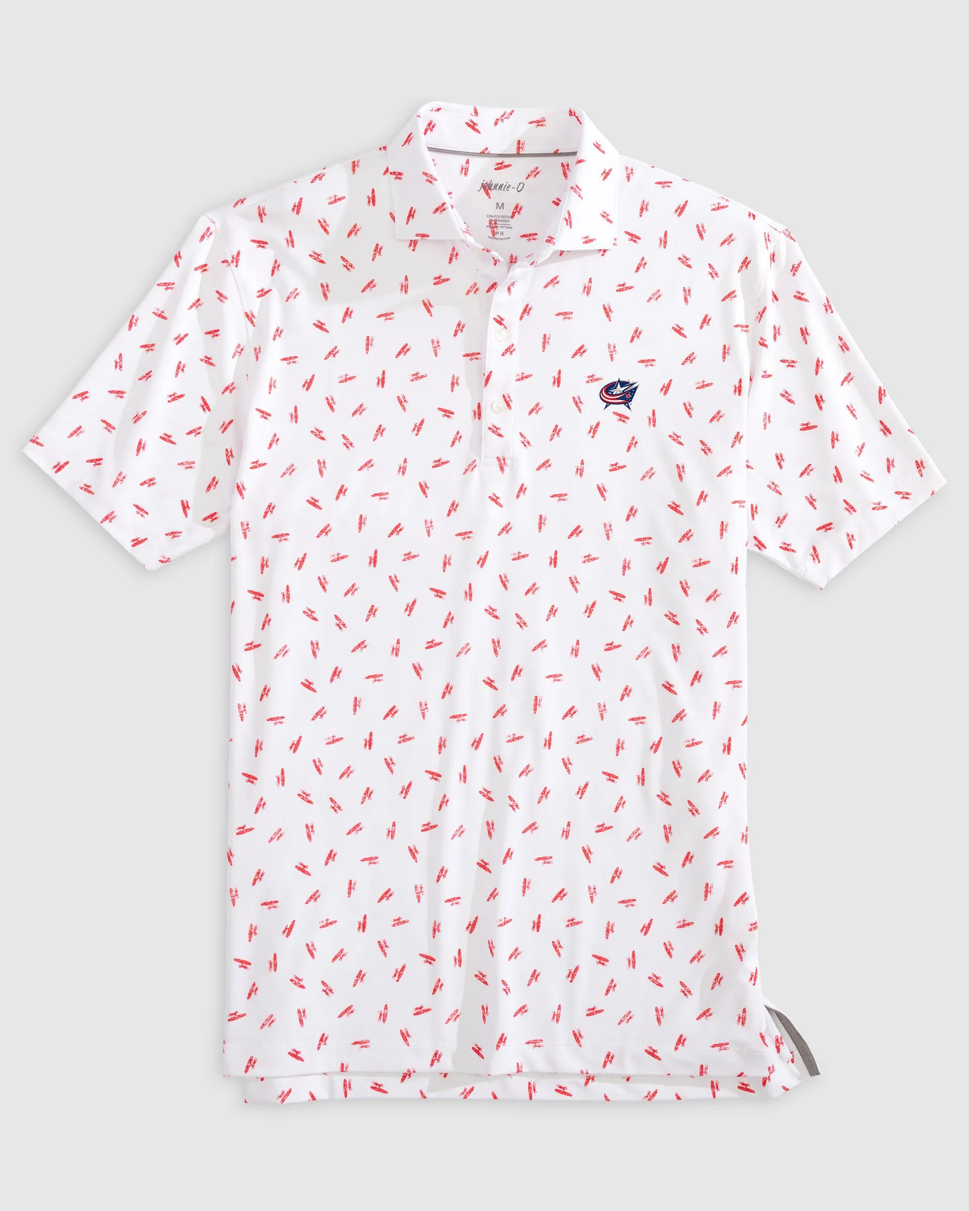 Columbus Blue Jackets Exeter Printed Jersey Performance Polo sold by Johnnie-O product image thumbnail 2