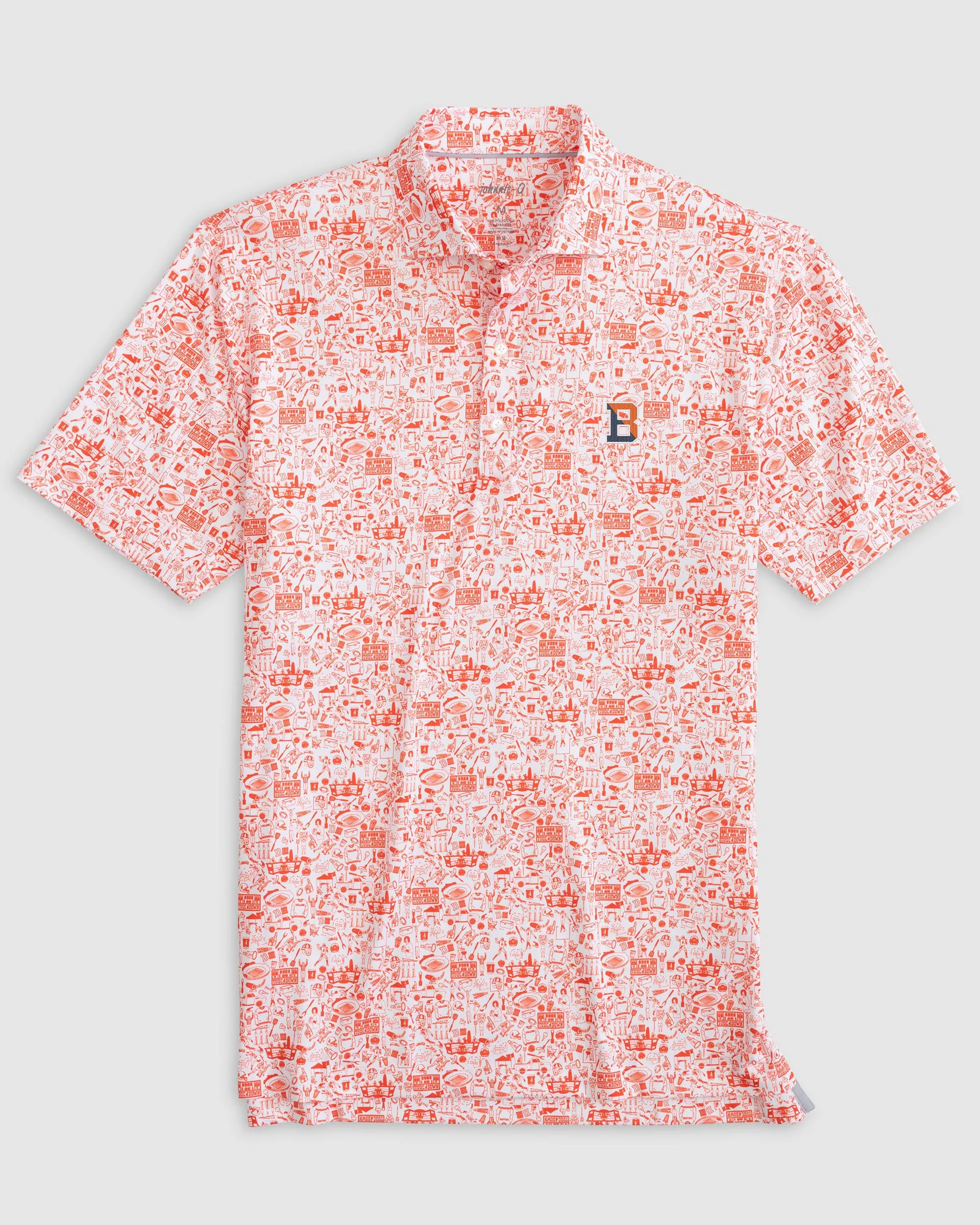 Bucknell University Tailgater Printed Jersey Performance Polo sold by Johnnie-O