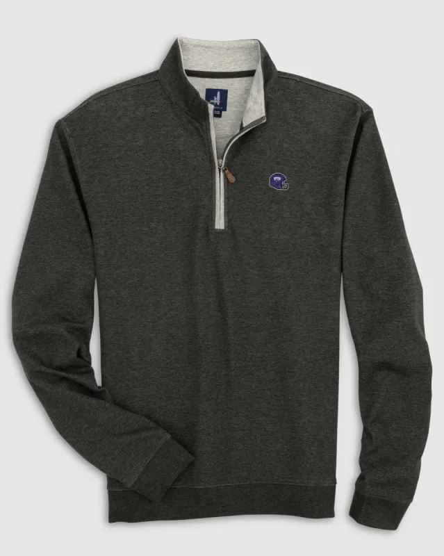 Texas Christian Sully 1/4 Zip - Helmet Logo sold by Johnnie-O