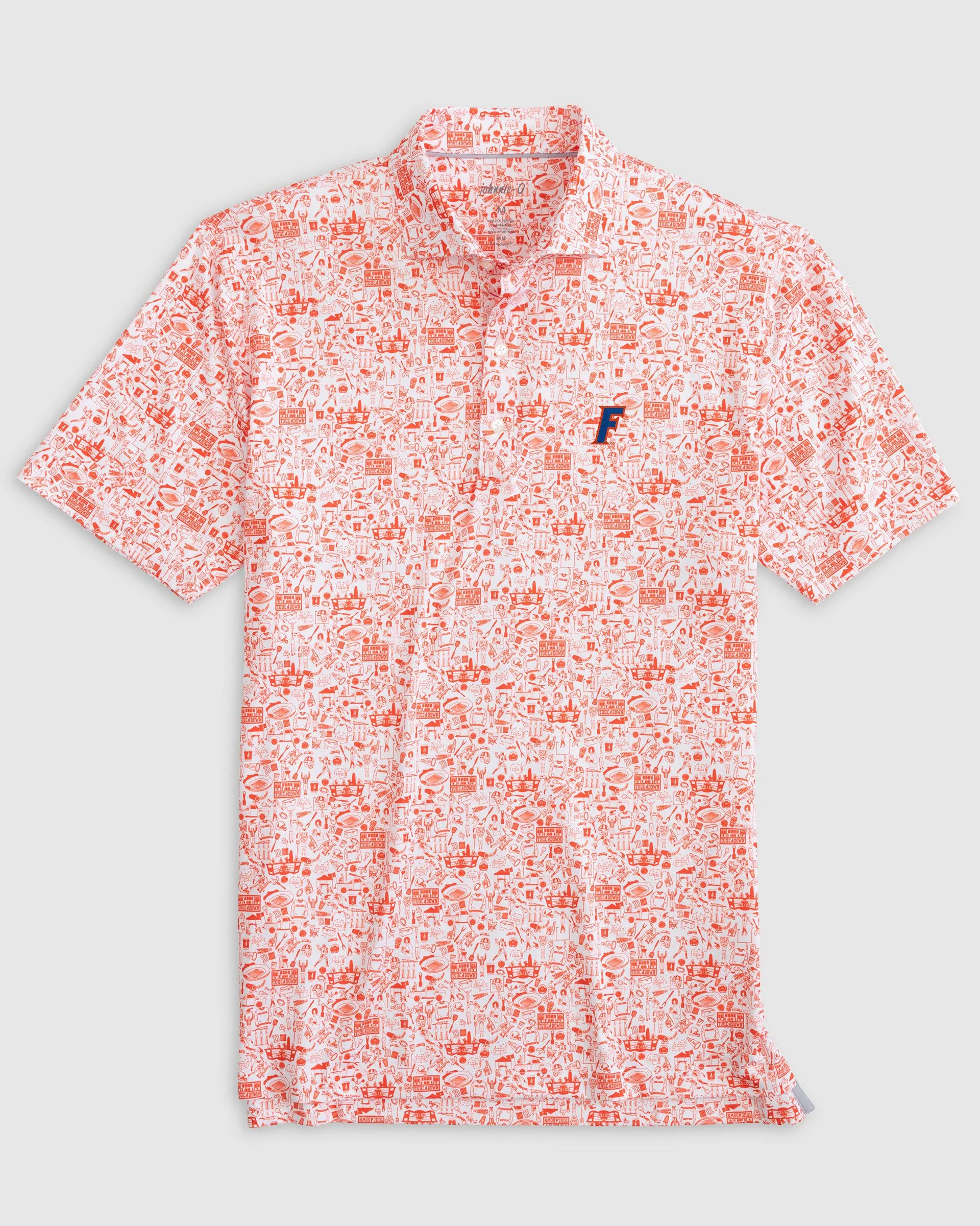 Florida Tailgater Printed Jersey Performance Polo - F Logo sold by Johnnie-O product image thumbnail 2