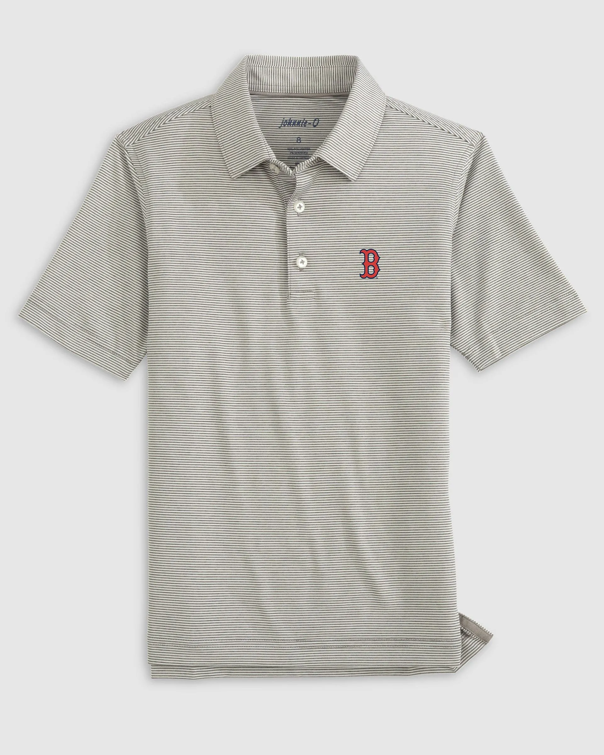 Boston Red Sox Lyndonn Jr. Striped Jersey Performance Polo sold by Johnnie-O product image thumbnail 5