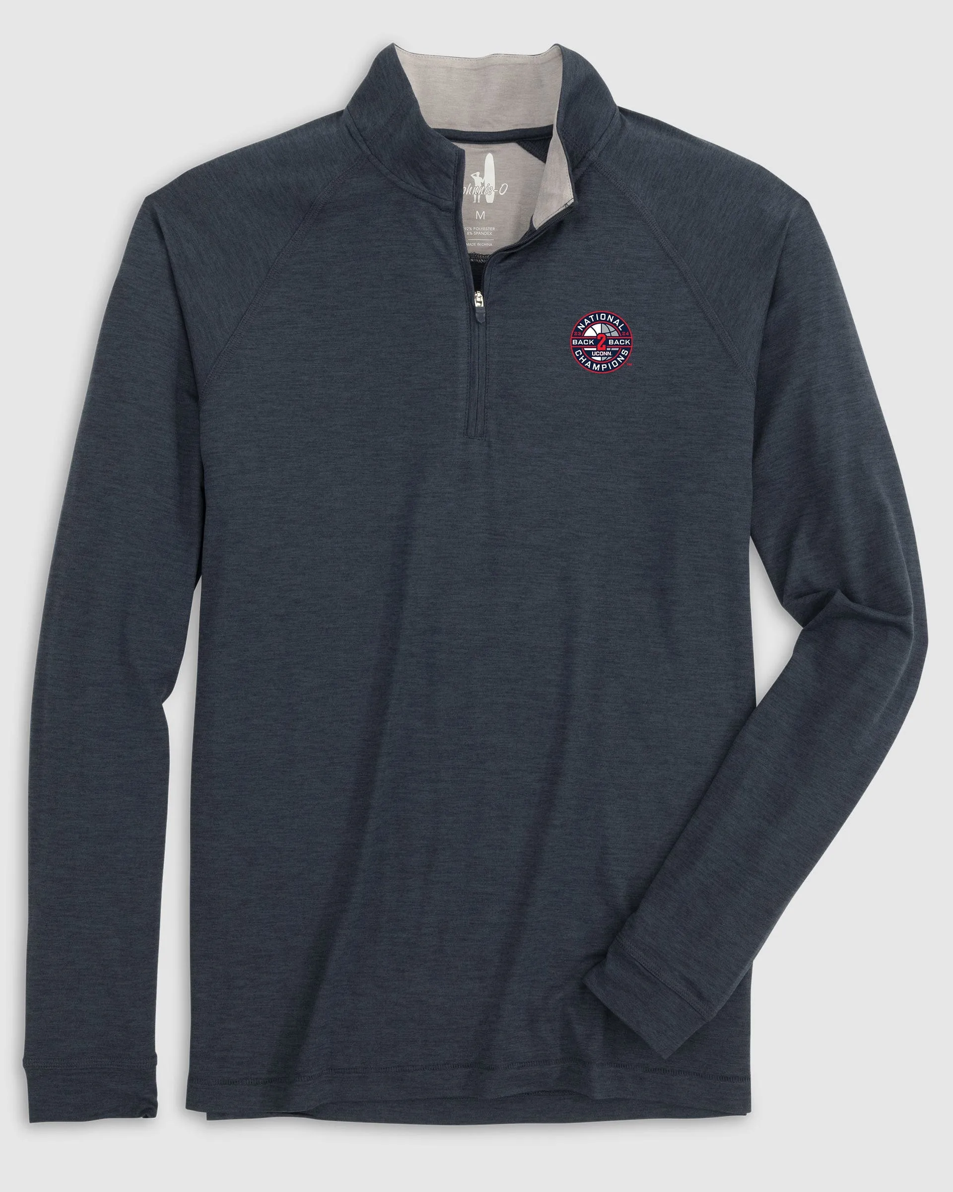 UConn Freeborne Performance 1/4 Zip - 2024 College Basketball Champions Logo sold by Johnnie-O product image thumbnail 3