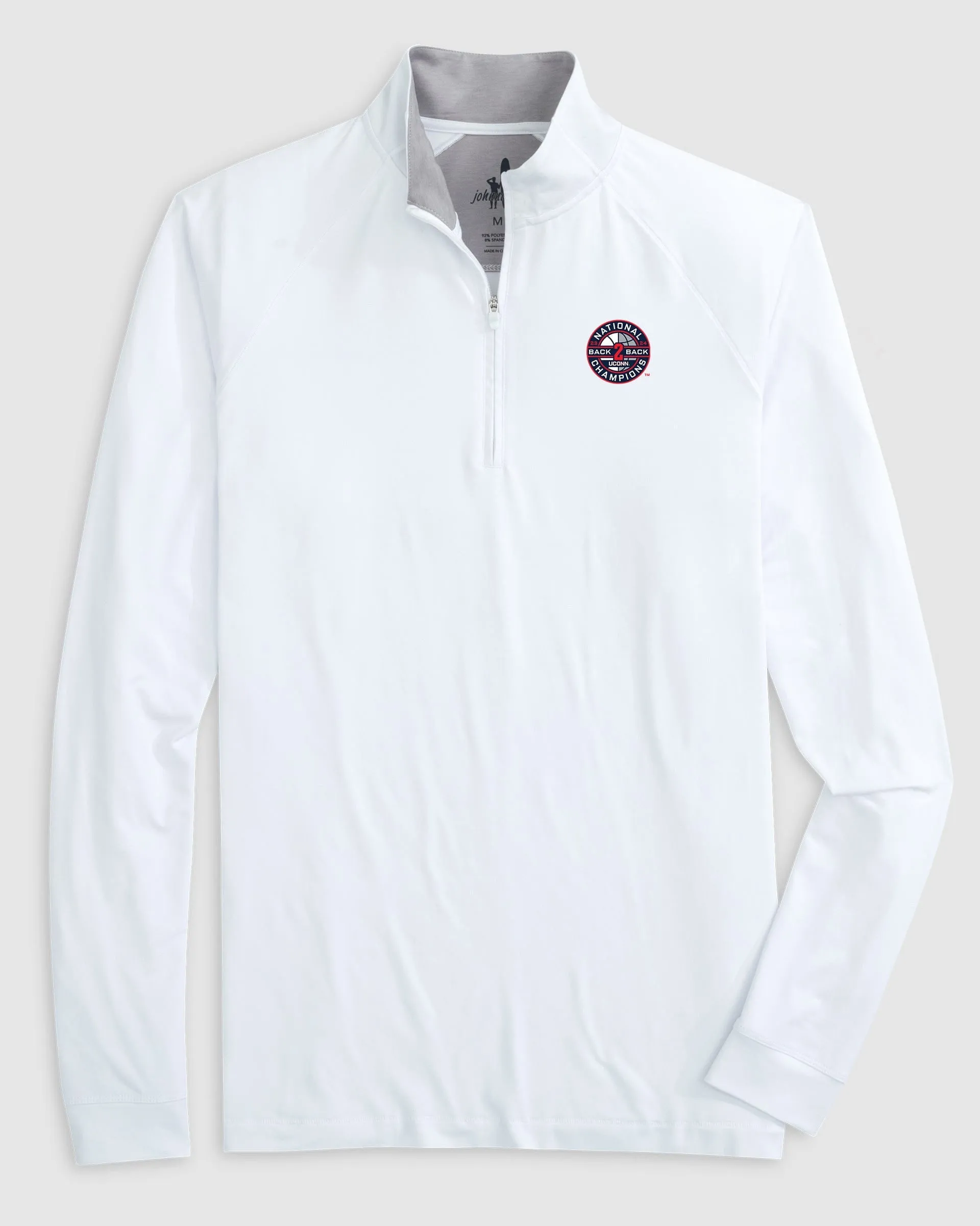 UConn Freeborne Performance 1/4 Zip - 2024 College Basketball Champions Logo sold by Johnnie-O product image thumbnail 4