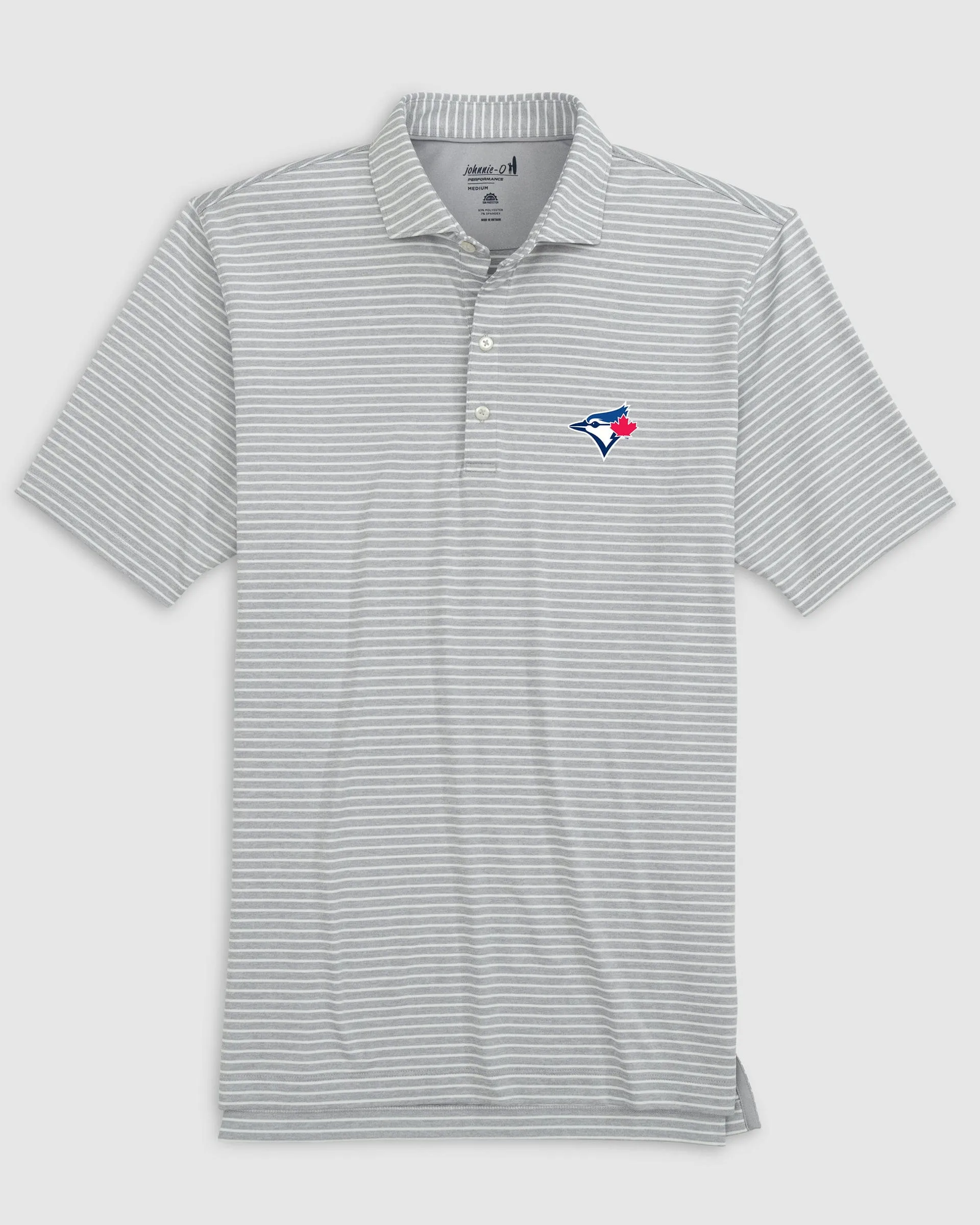 Toronto Blue Jays Clipperr Striped Jersey Performance Polo sold by Johnnie-O product image thumbnail 4