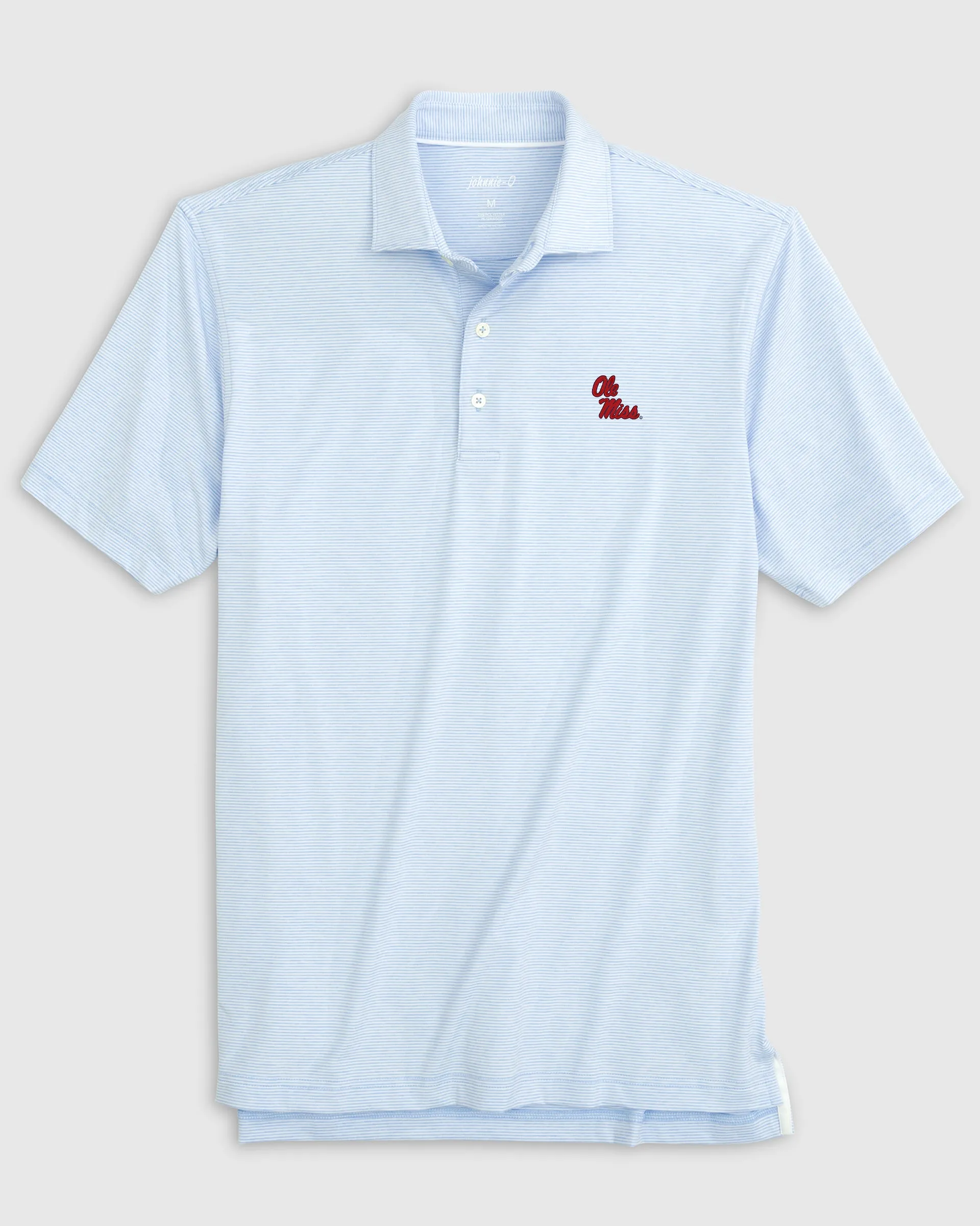 Ole Miss Lyndonn Striped Jersey Performance Polo - Stacked Logo sold by Johnnie-O product image thumbnail 3