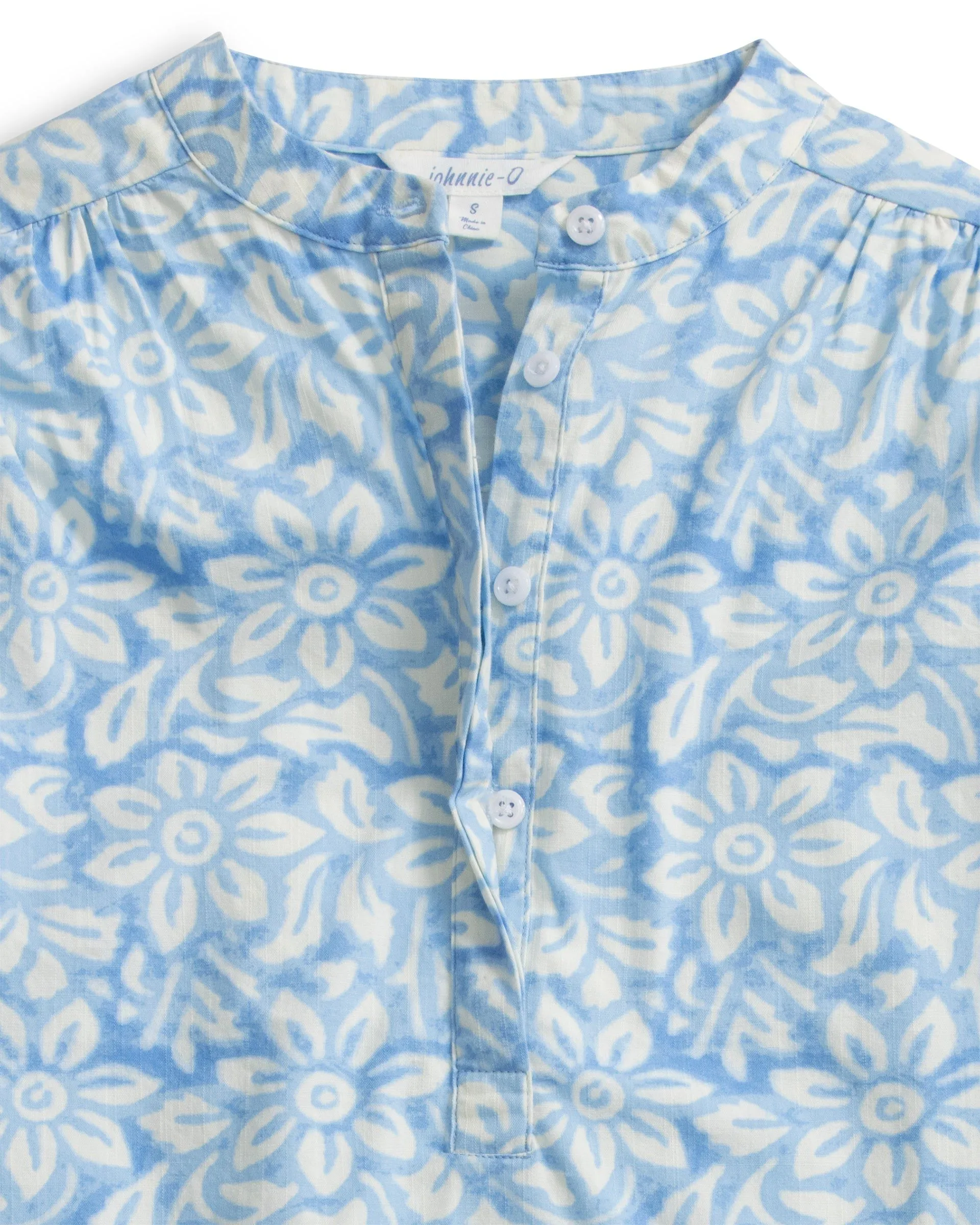 Alana Cotton Blend Woven Popover sold by Johnnie-O product image thumbnail 5
