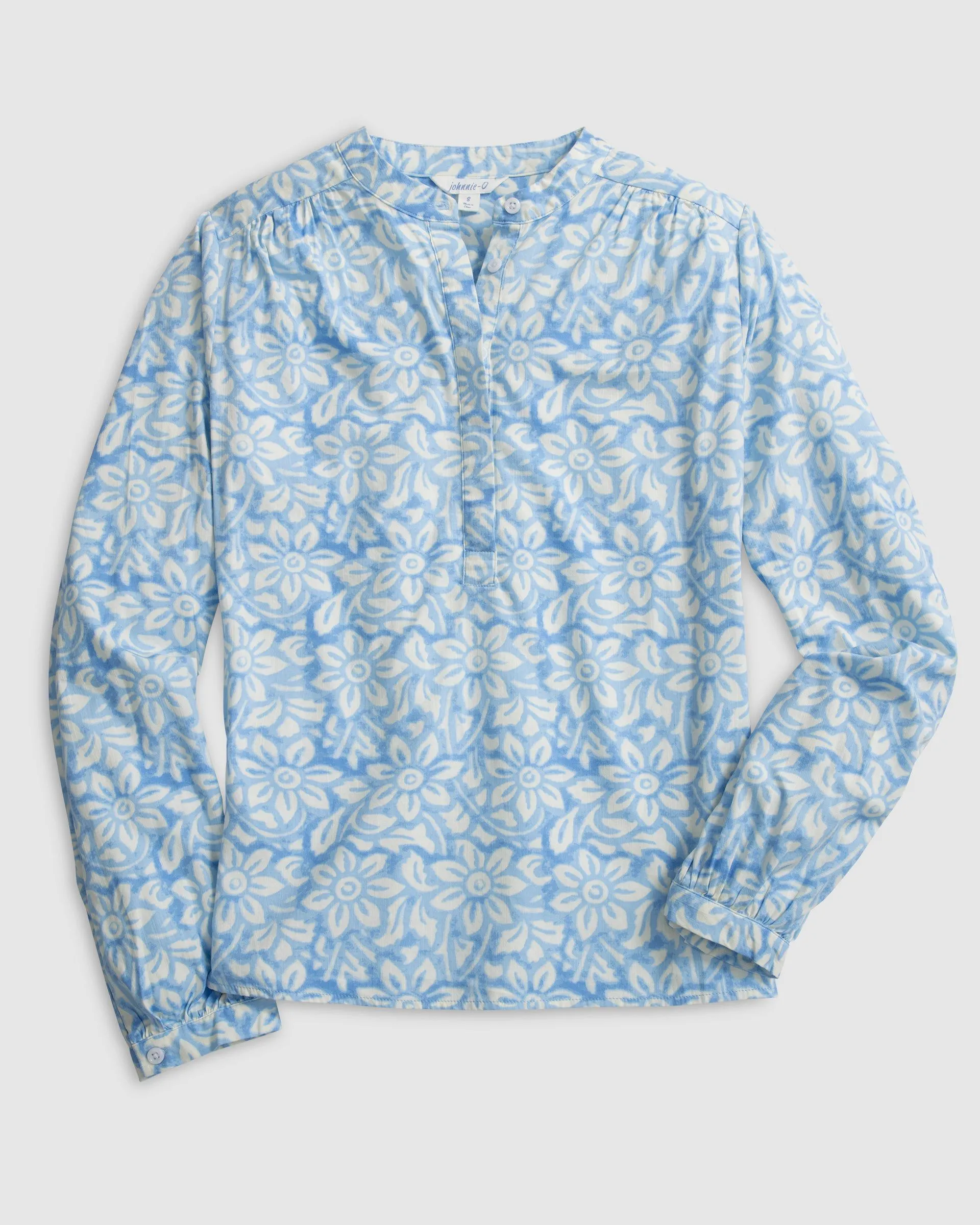 Alana Cotton Blend Woven Popover sold by Johnnie-O product image thumbnail 4