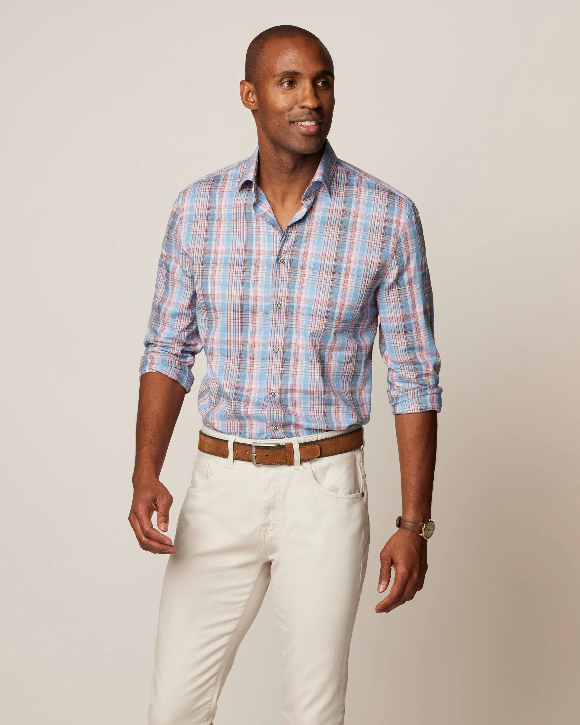 Enix Tucked Button Up Shirt sold by Johnnie-O