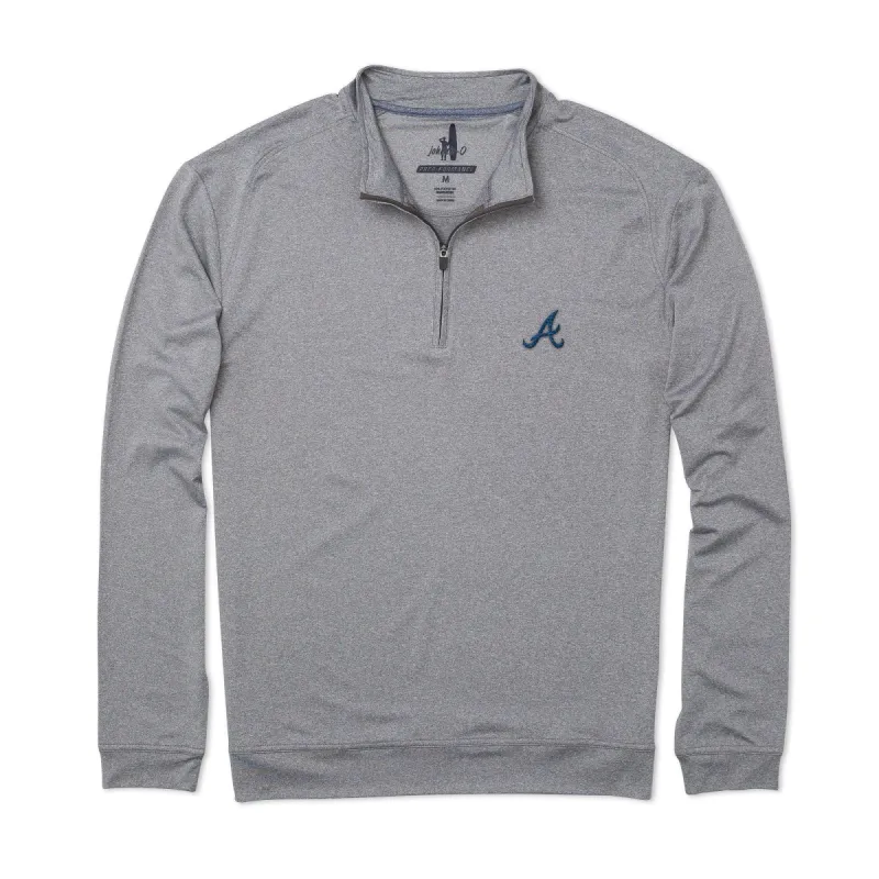 Atlanta Braves Flex PREP-FORMANCE 1/4 Zip Pullover sold by Johnnie-O