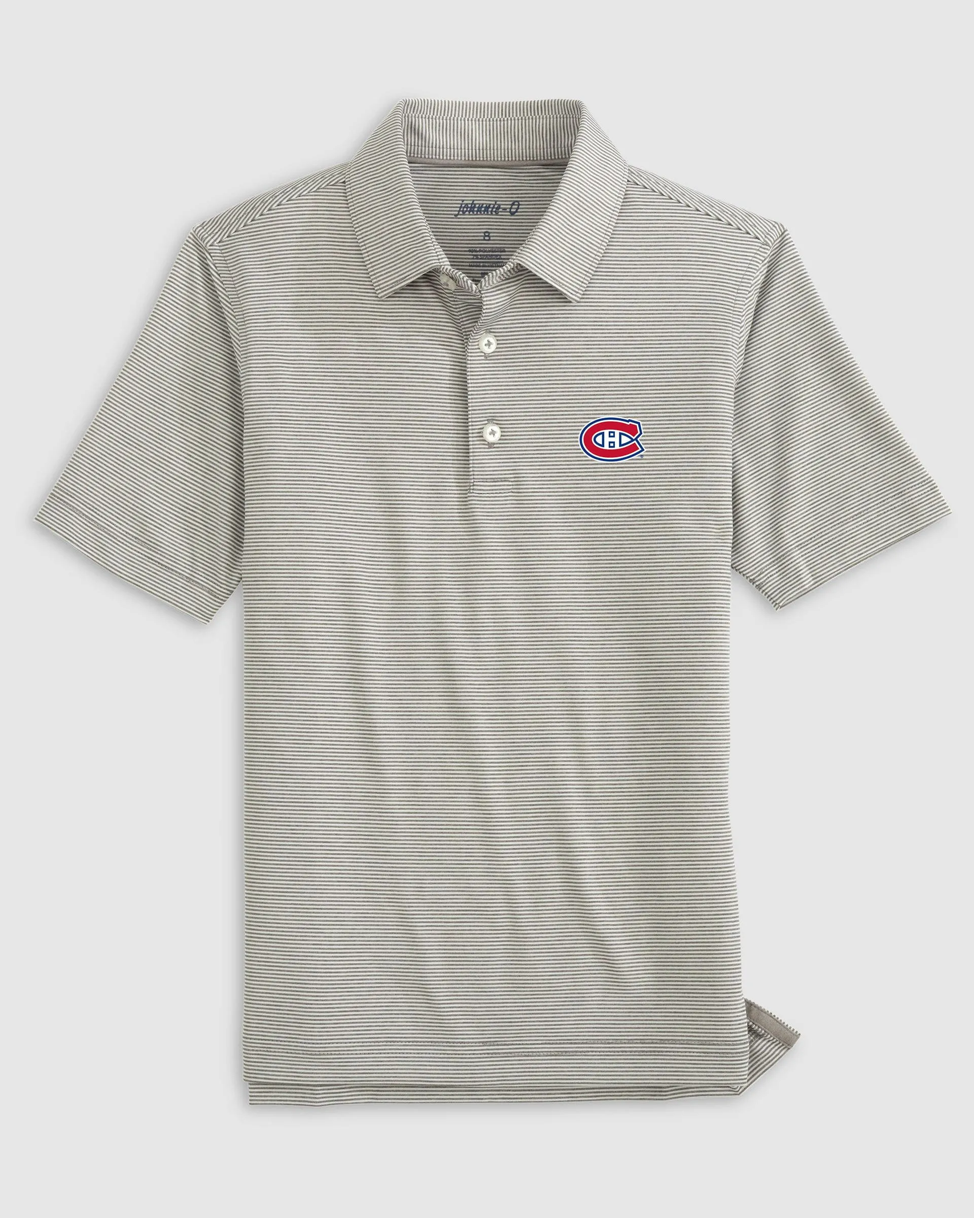 Montreal Canadiens Lyndonn Jr. Striped Jersey Performance Polo sold by Johnnie-O product image thumbnail 2
