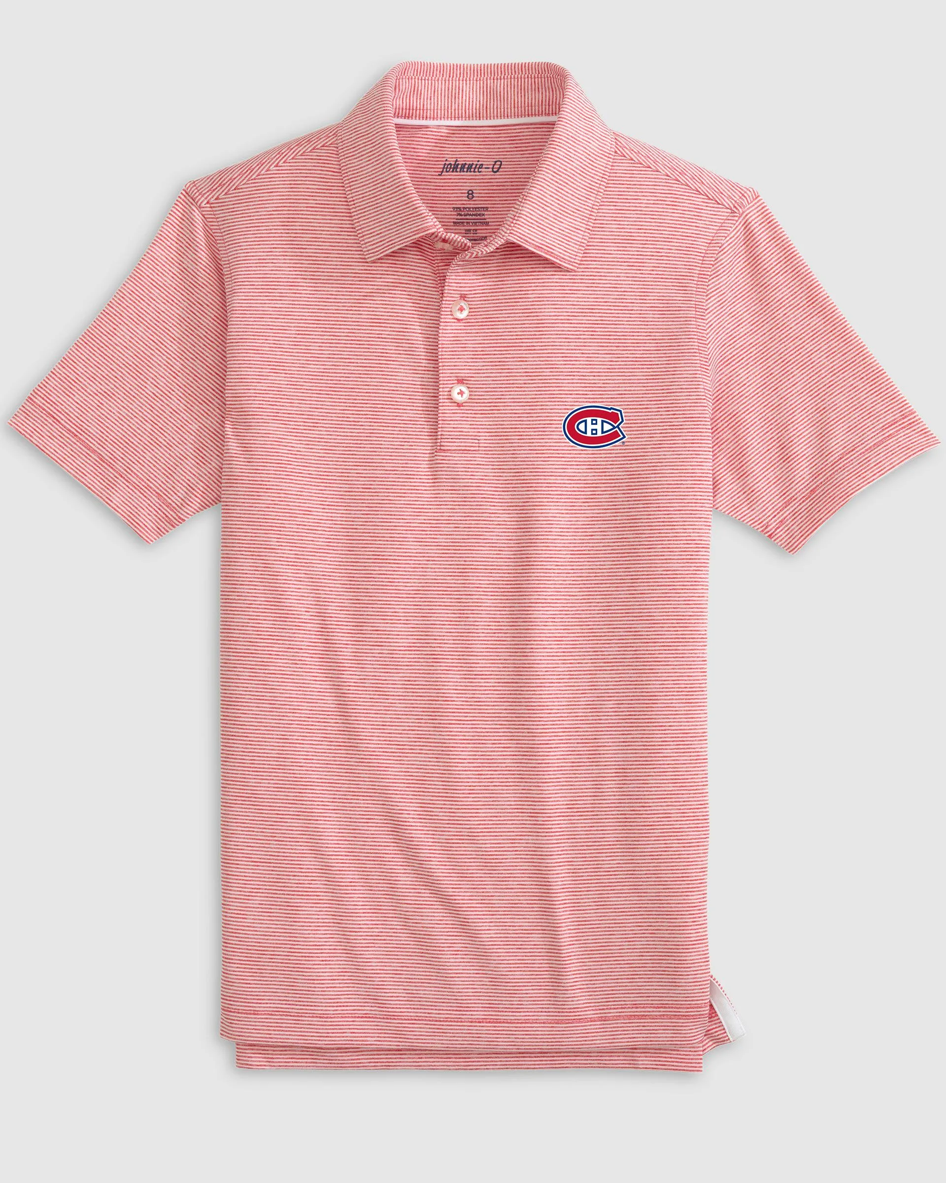 Montreal Canadiens Lyndonn Jr. Striped Jersey Performance Polo sold by Johnnie-O product image thumbnail 3
