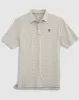 NC State Lyndonn Striped Jersey Performance Polo - Wolf Logo sold by Johnnie-O