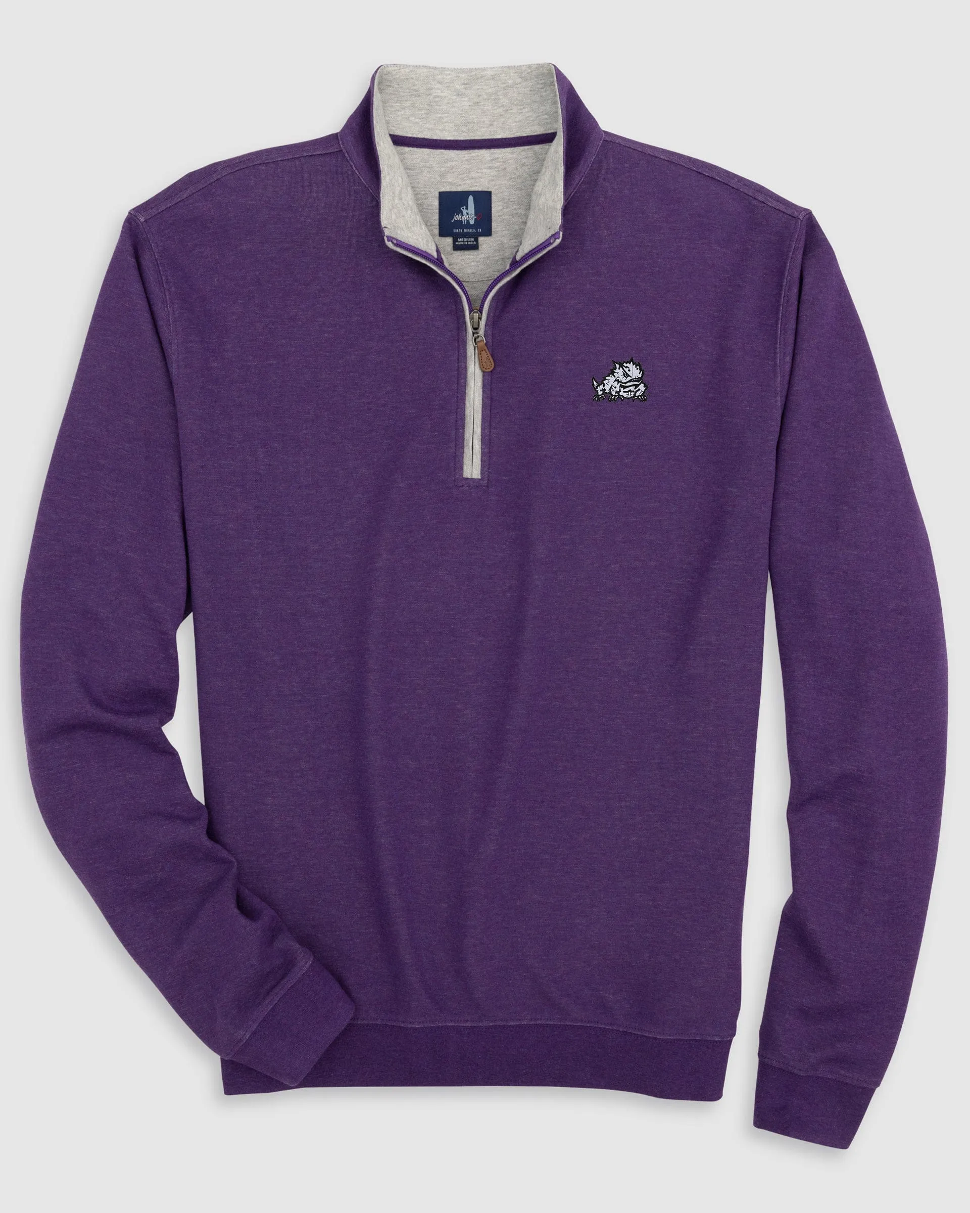 Texas Christian Sully 1/4 Zip - Horned Frog Logo sold by Johnnie-O product image thumbnail 2