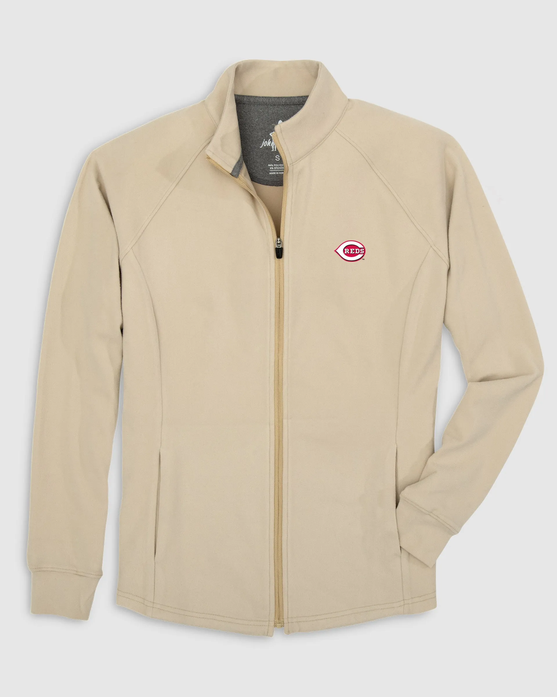 Women's Cincinnati Reds Blakey Full Zip Fleece Jacket sold by Johnnie-O product image thumbnail 4