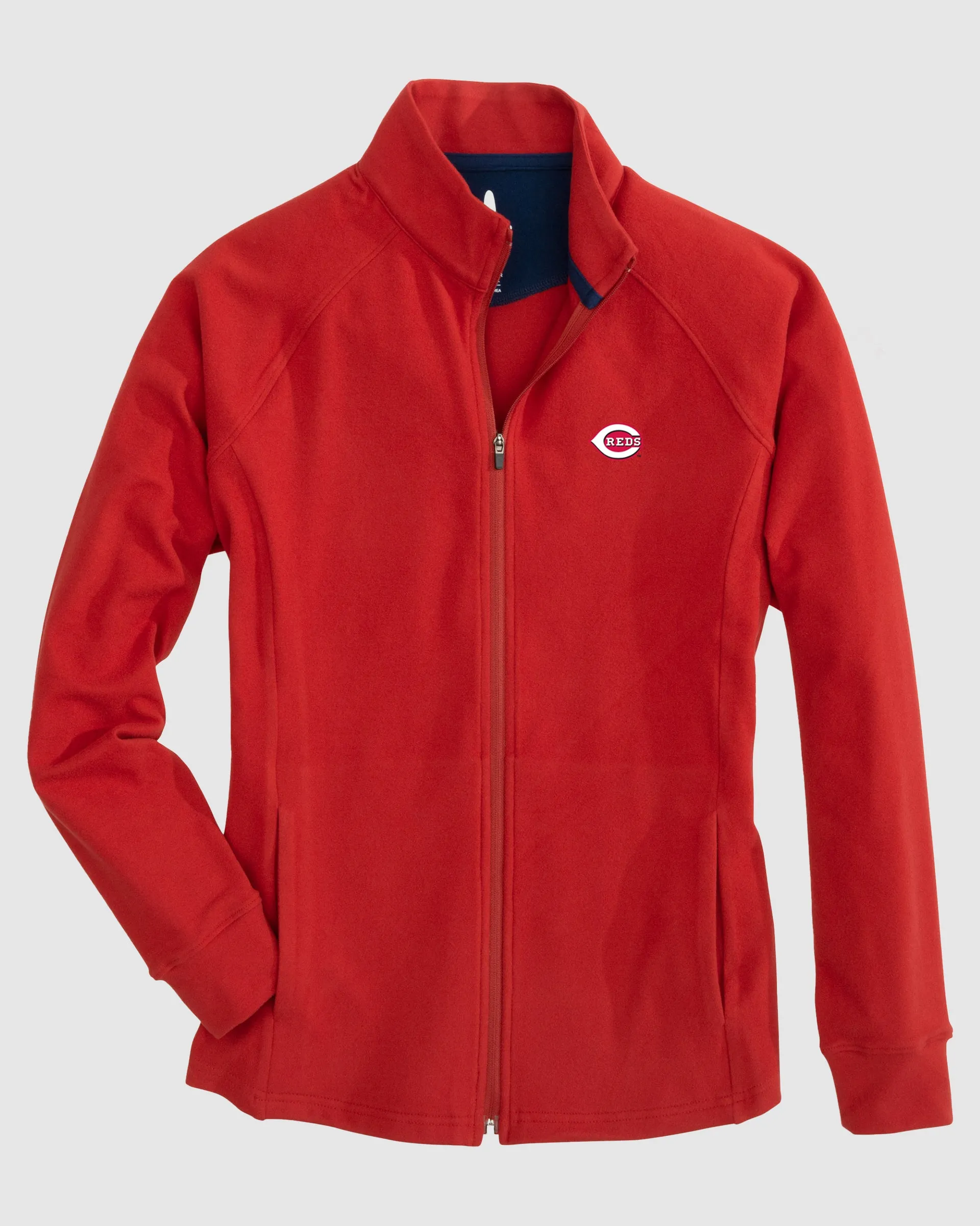 Women's Cincinnati Reds Blakey Full Zip Fleece Jacket sold by Johnnie-O product image thumbnail 5