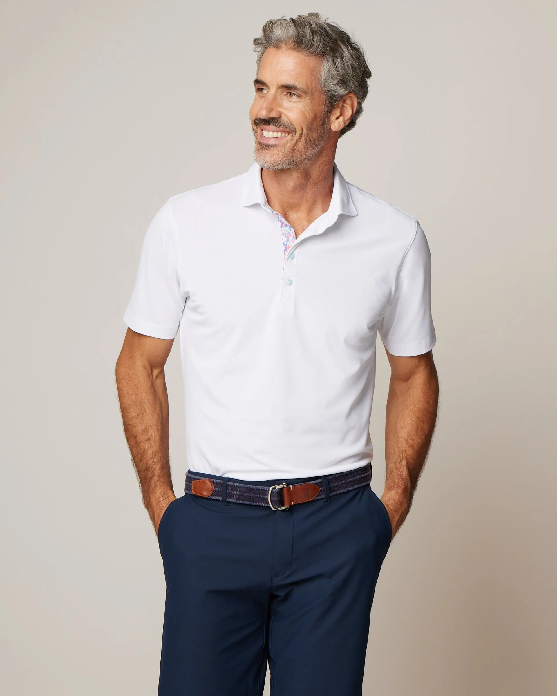 Tropical Solid Mesh Performance Polo sold by Johnnie-O product image thumbnail 2