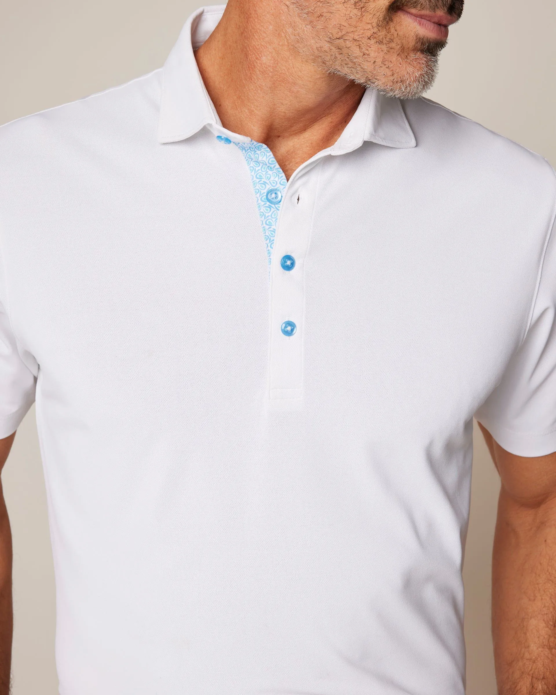 Tropical Solid Mesh Performance Polo sold by Johnnie-O product image thumbnail 5