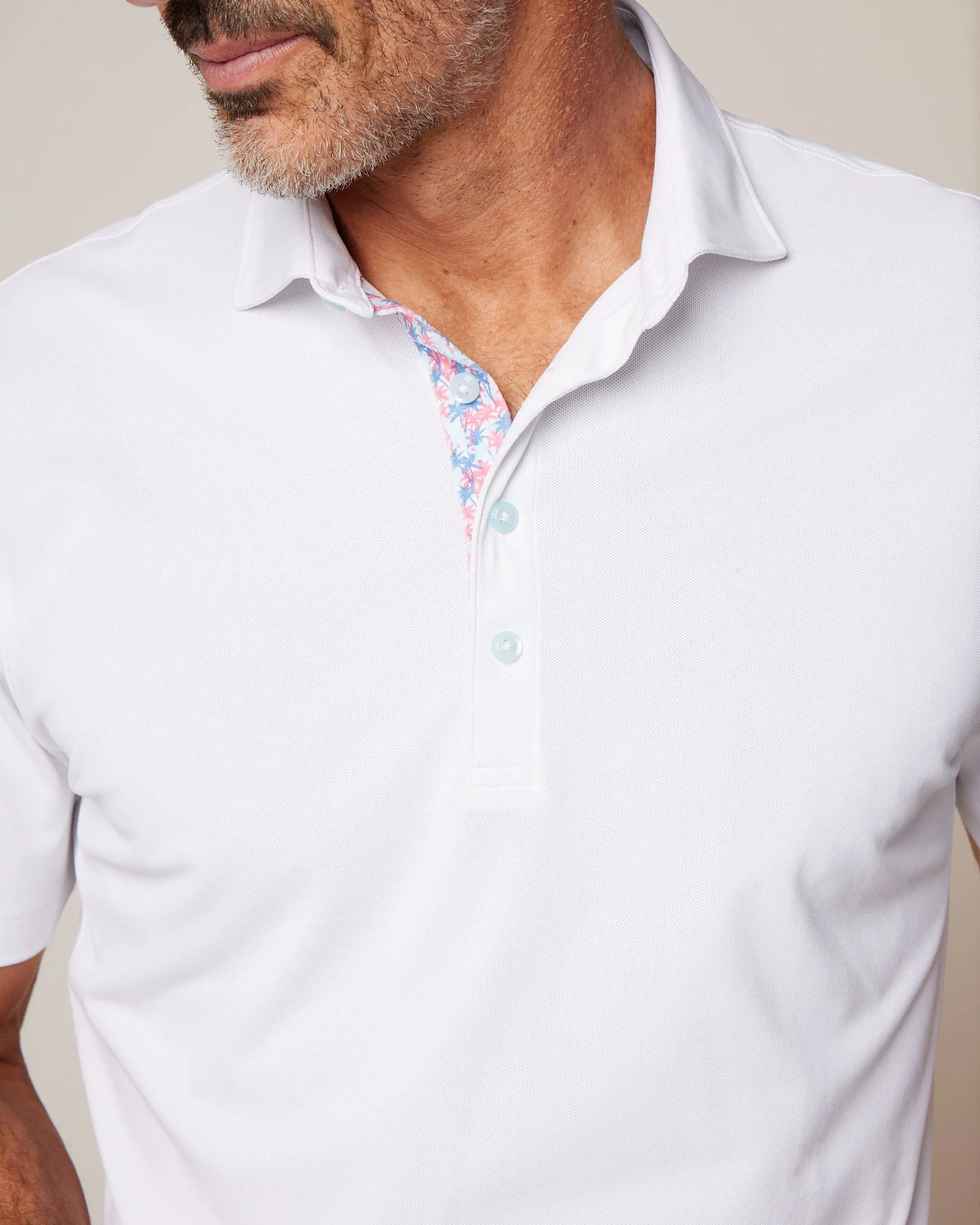 Tropical Solid Mesh Performance Polo sold by Johnnie-O product image thumbnail 3