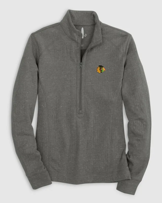 Women's Chicago Blackhawks Kennedy 1/4 Zip Pullover sold by Johnnie-O