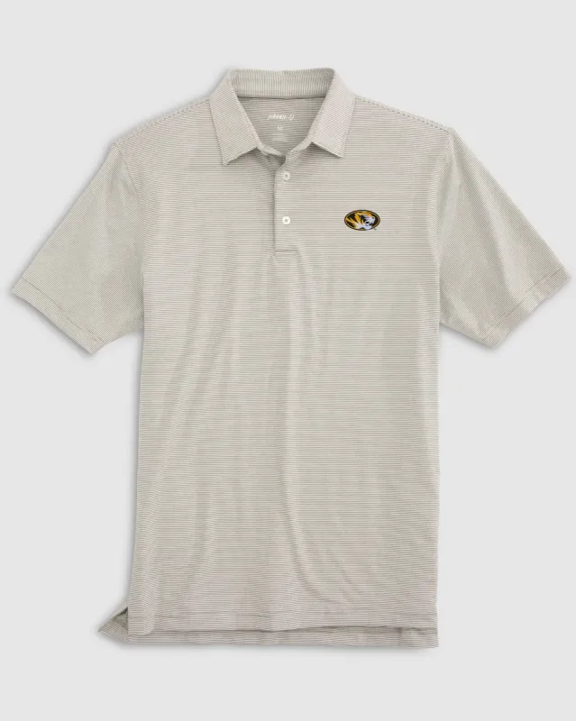 Missouri Lyndonn Striped Jersey Performance Polo sold by Johnnie-O