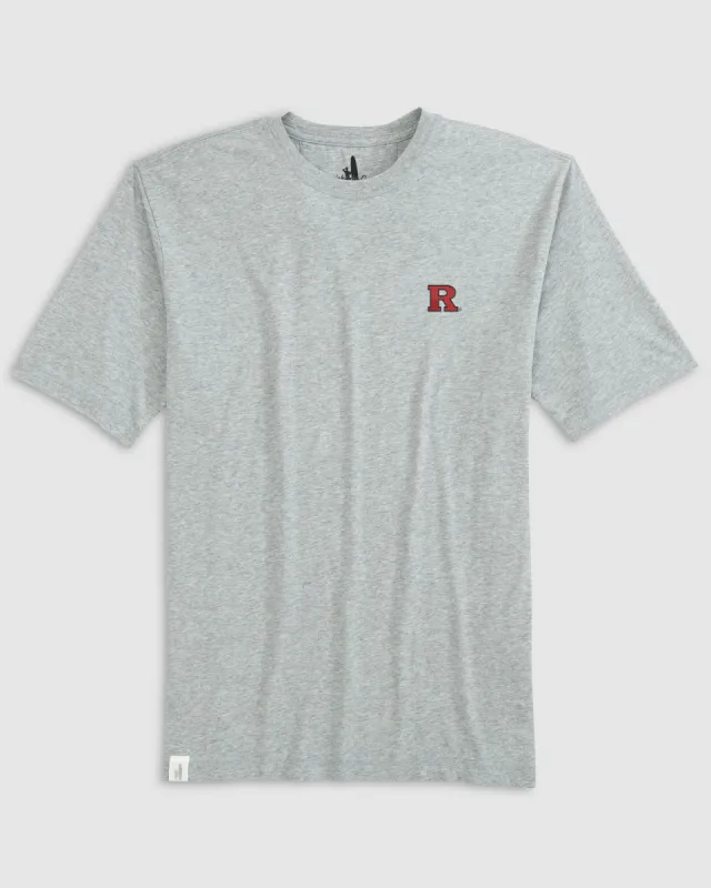 Rutgers Heathered Spencer Cotton T-Shirt sold by Johnnie-O