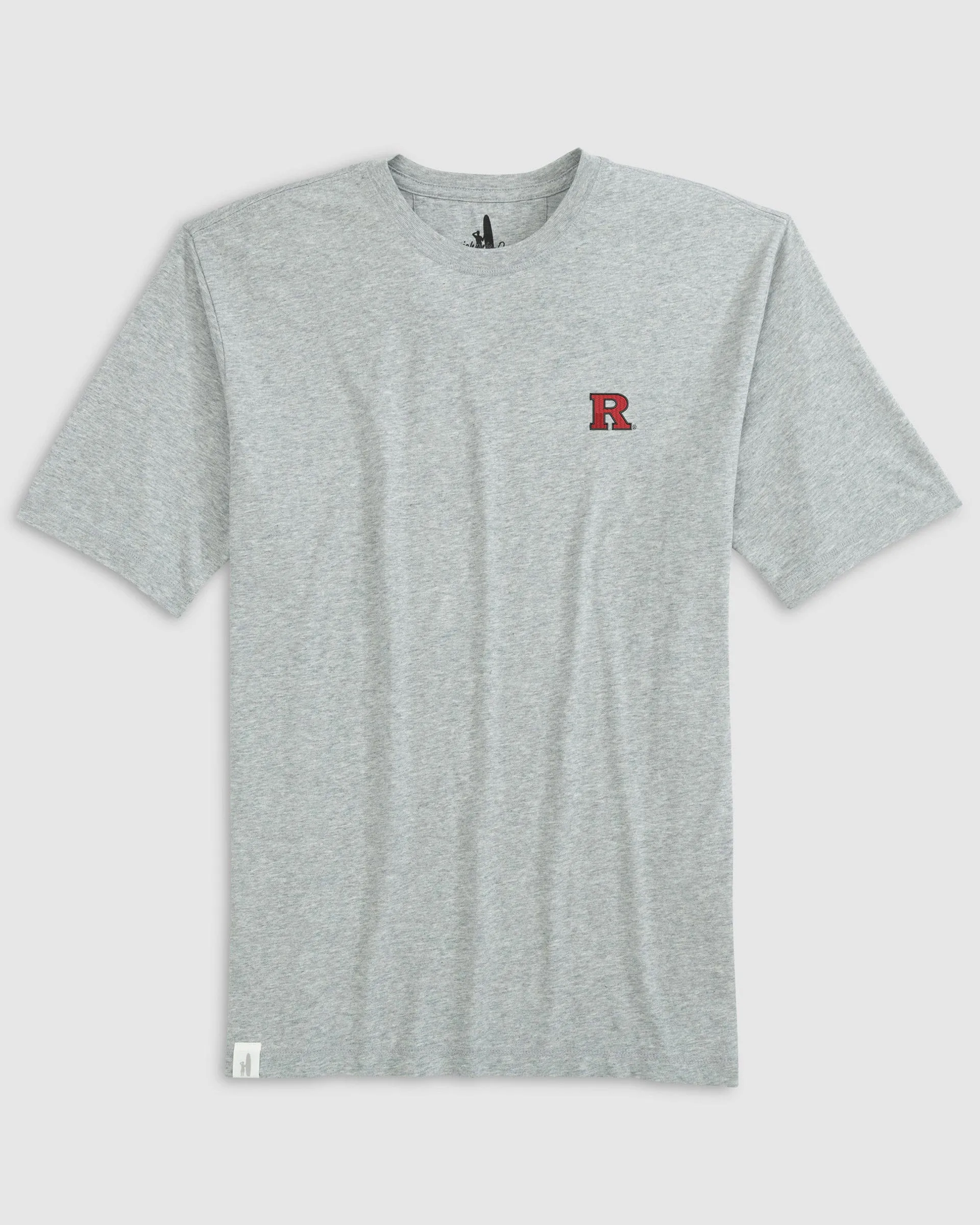 Rutgers Heathered Spencer Cotton T-Shirt sold by Johnnie-O