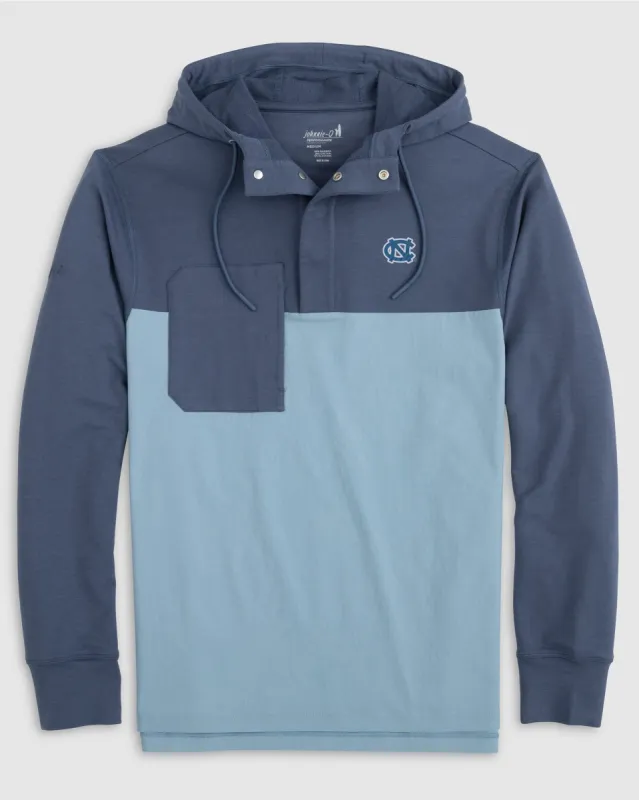 North Carolina Harrison Mixed Media Henley Jacket sold by Johnnie-O