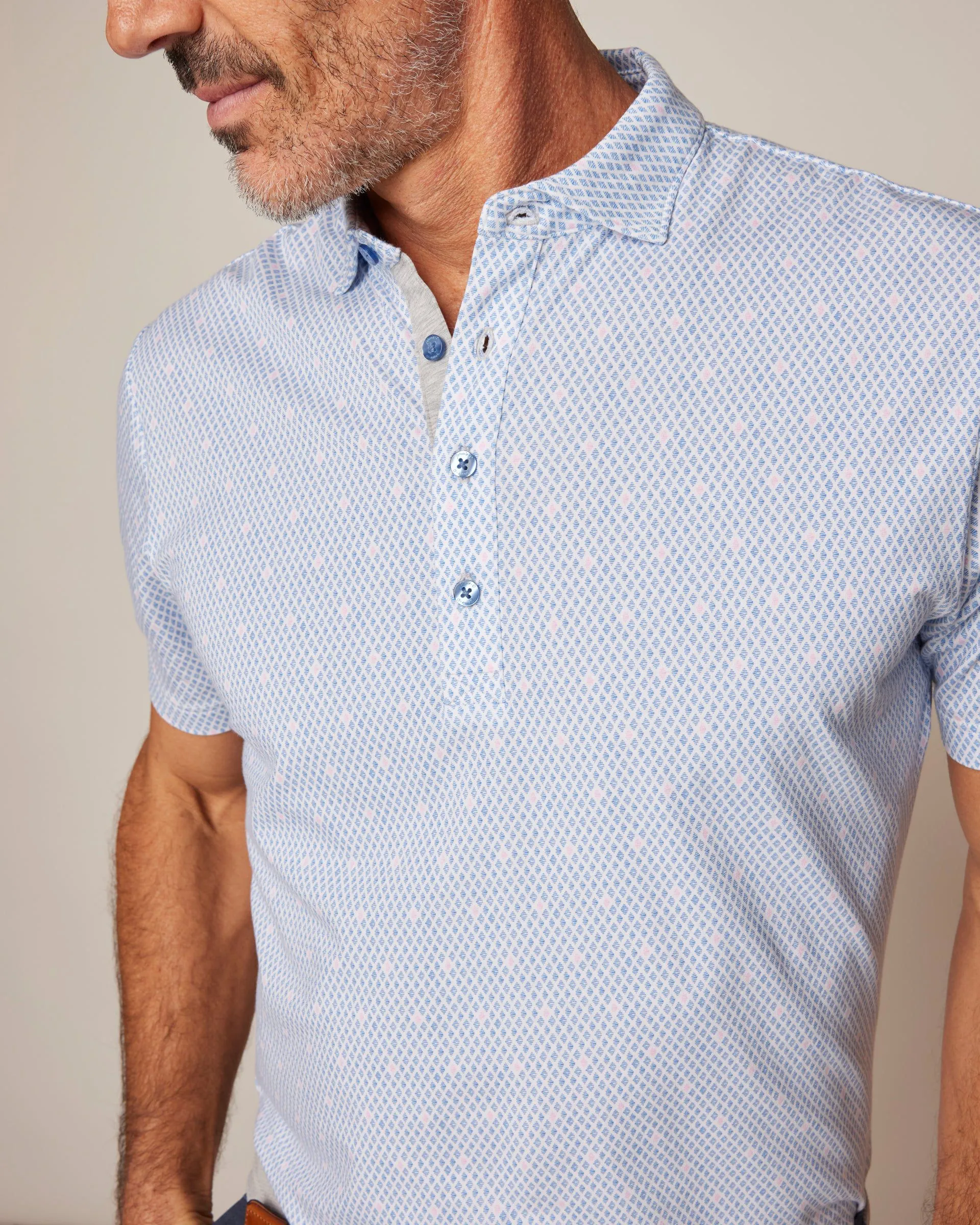 Vestal Printed Linxter Cotton Performance Polo sold by Johnnie-O product image thumbnail 5