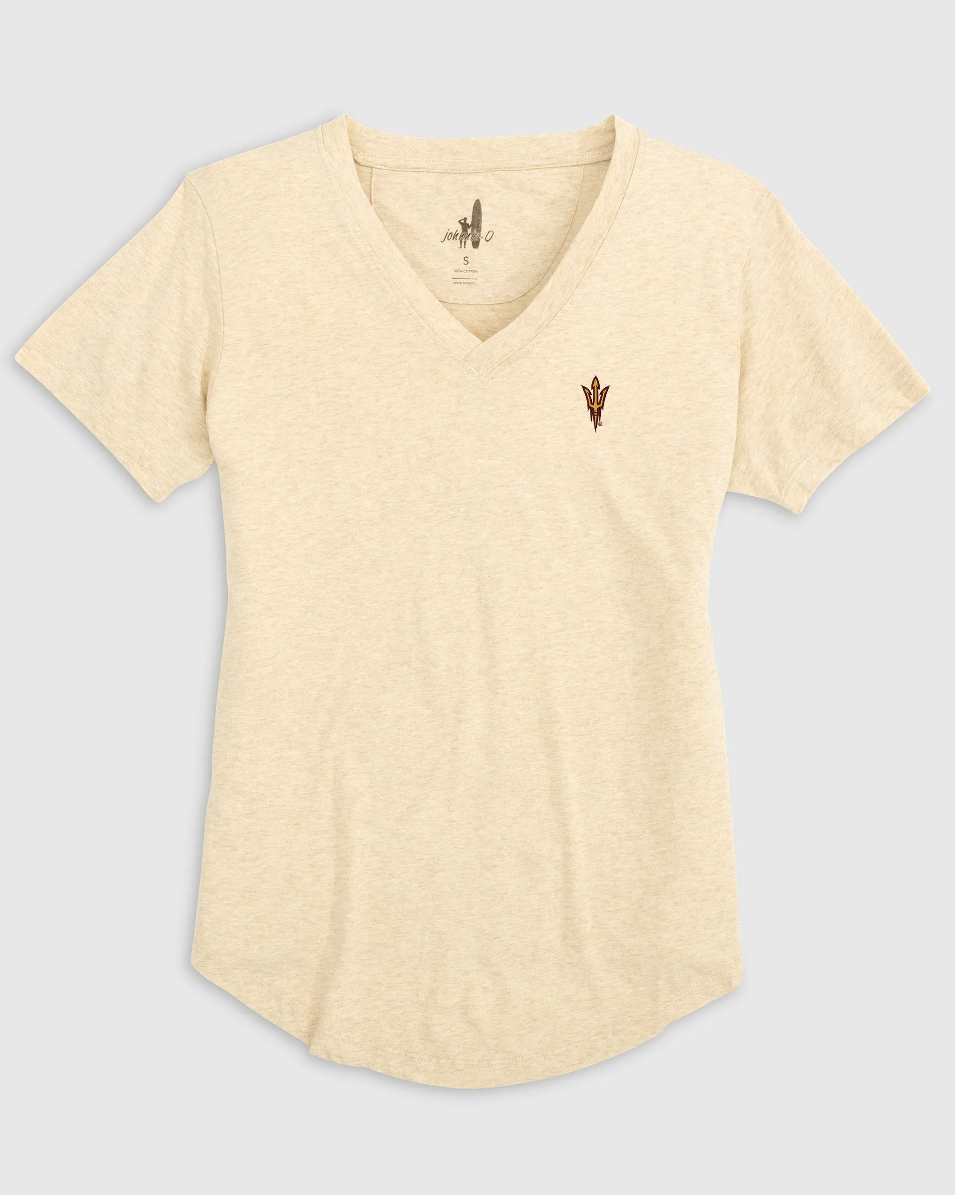 Women's Arizona State University Merediths V-Neck T-Shirt sold by Johnnie-O product image thumbnail 3