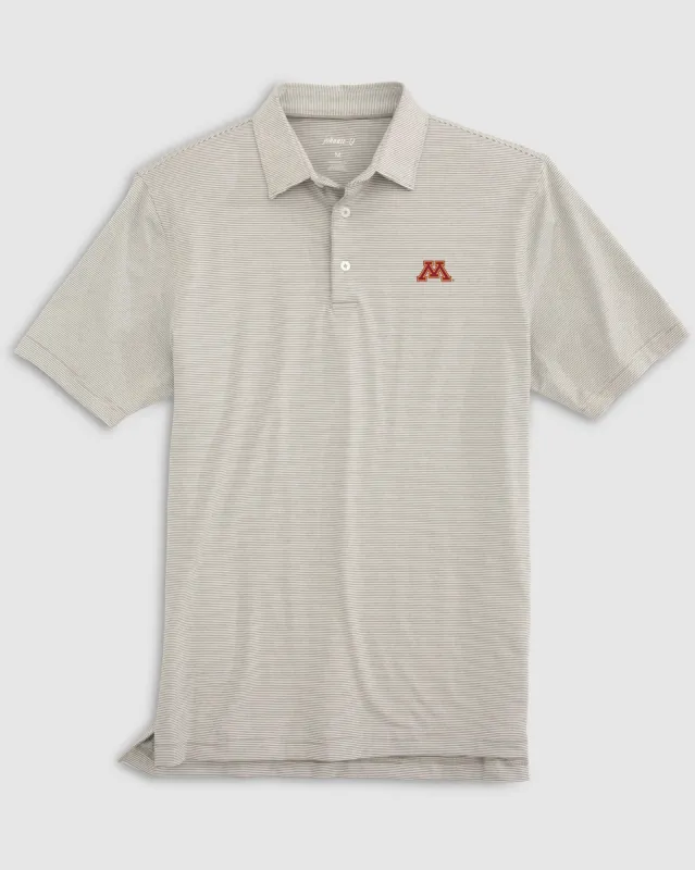 Minnesota Lyndonn Striped Jersey Performance Polo sold by Johnnie-O