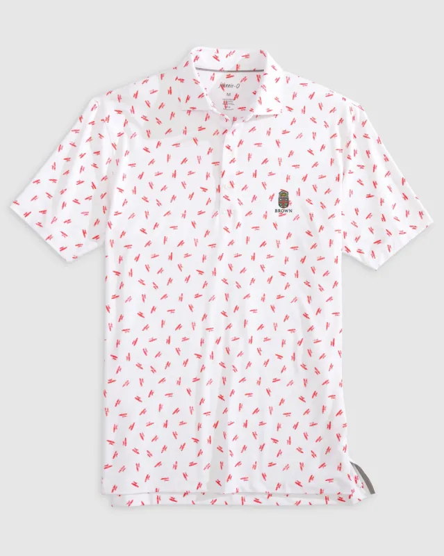 Brown Exeter Printed Jersey Performance Polo sold by Johnnie-O