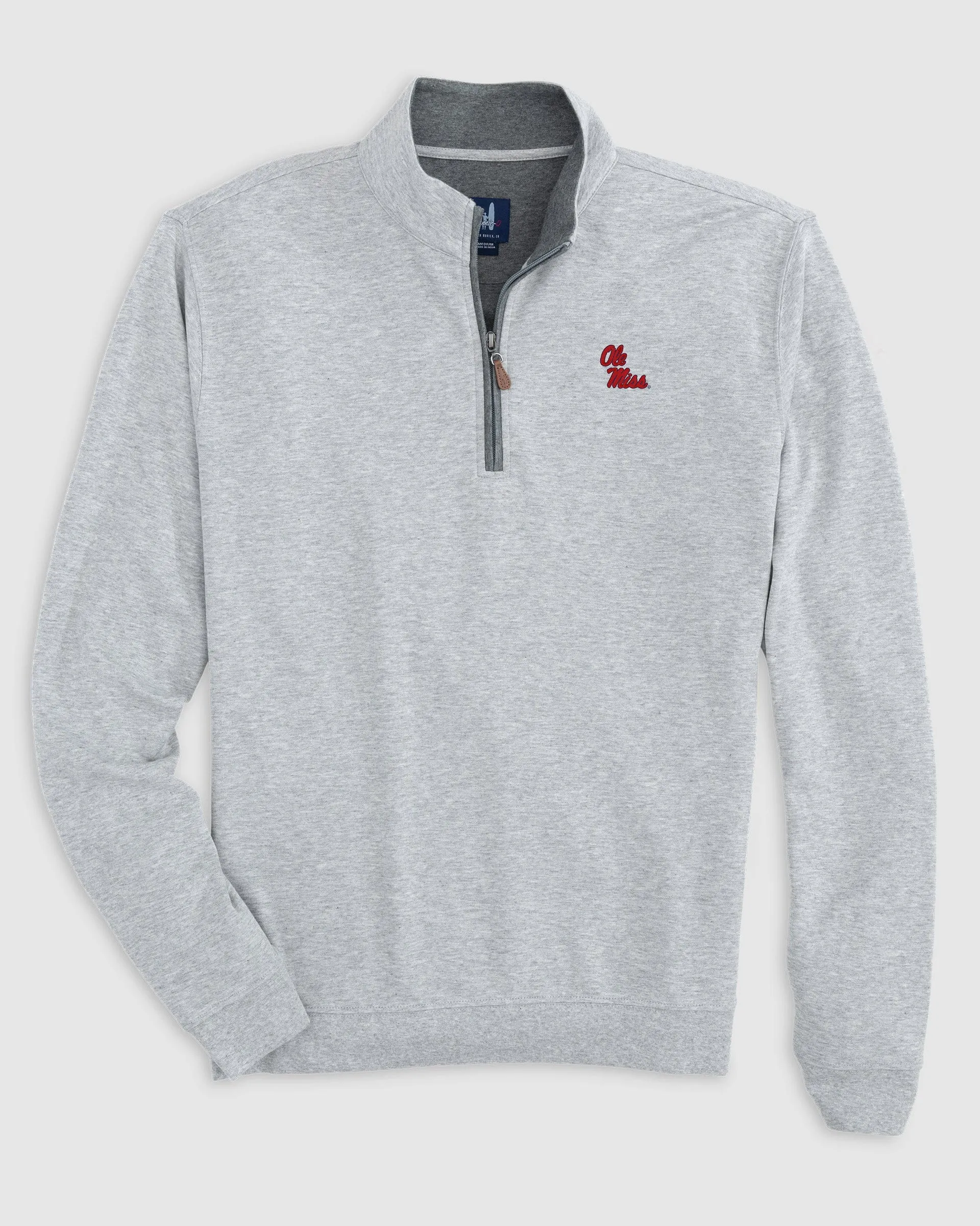 Ole Miss Sully 1/4 Zip - Stacked Logo sold by Johnnie-O