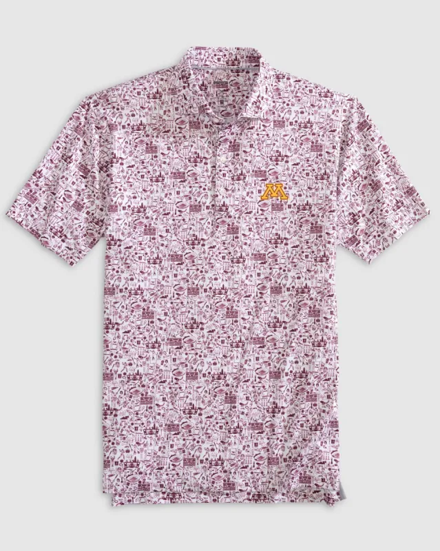 Minnesota Tailgater Printed Jersey Performance Polo sold by Johnnie-O
