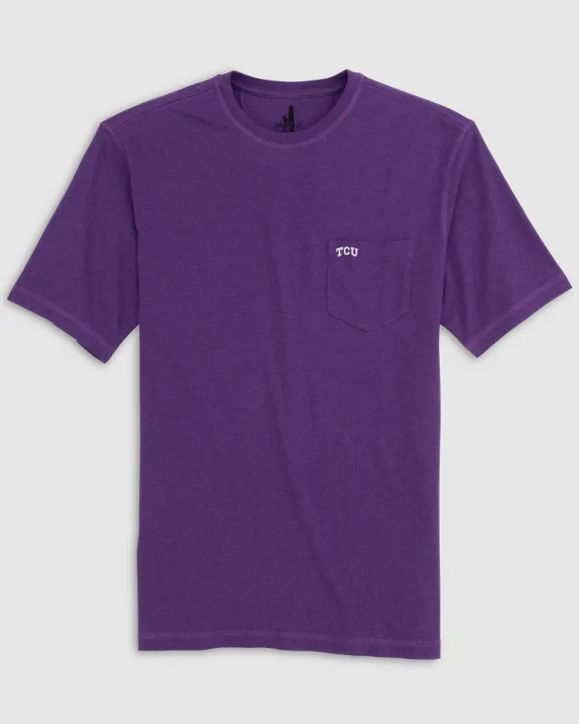 Texas Christian University Heathered Tyler T-Shirt sold by Johnnie-O